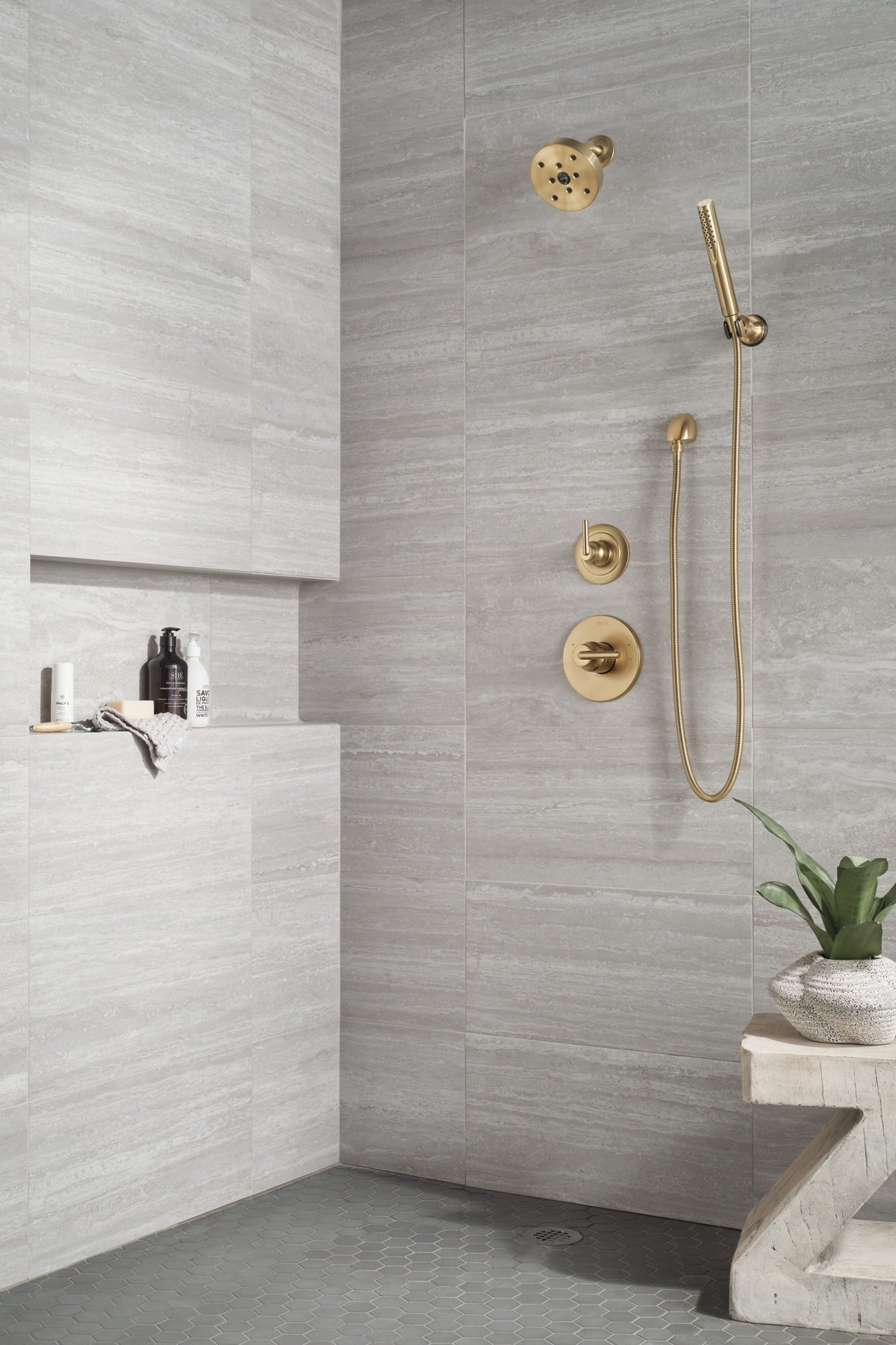 Delta Grail® Premium Single-Setting Adjustable Wall Mount Hand Shower