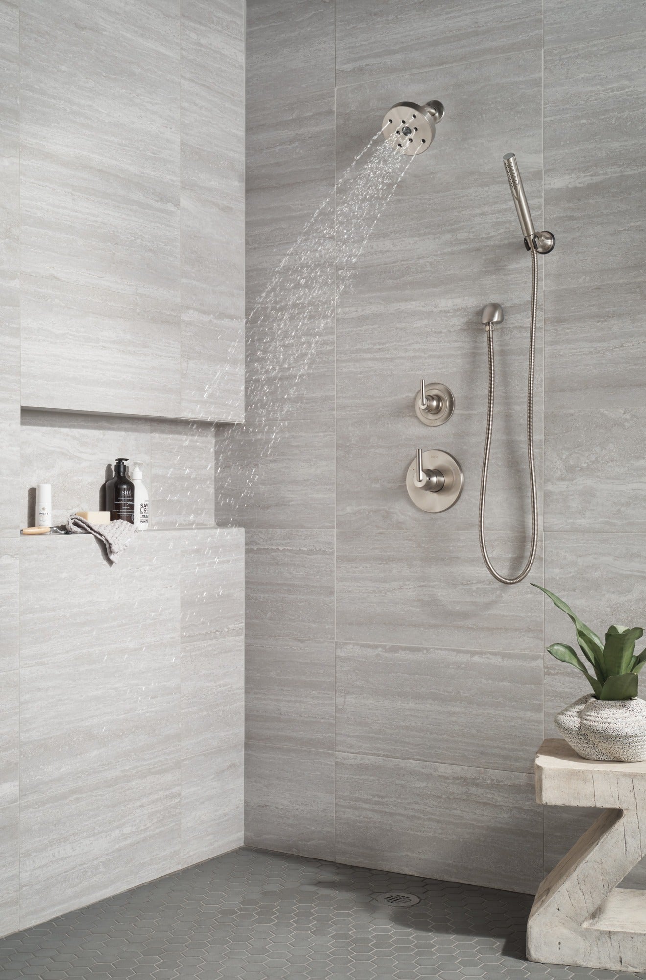 Delta Grail® Premium Single-Setting Adjustable Wall Mount Hand Shower