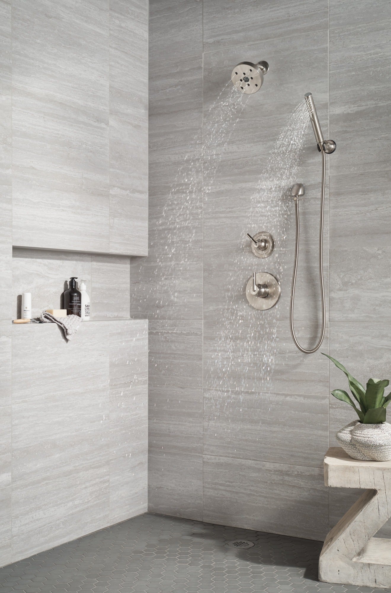 Delta Grail® Premium Single-Setting Adjustable Wall Mount Hand Shower