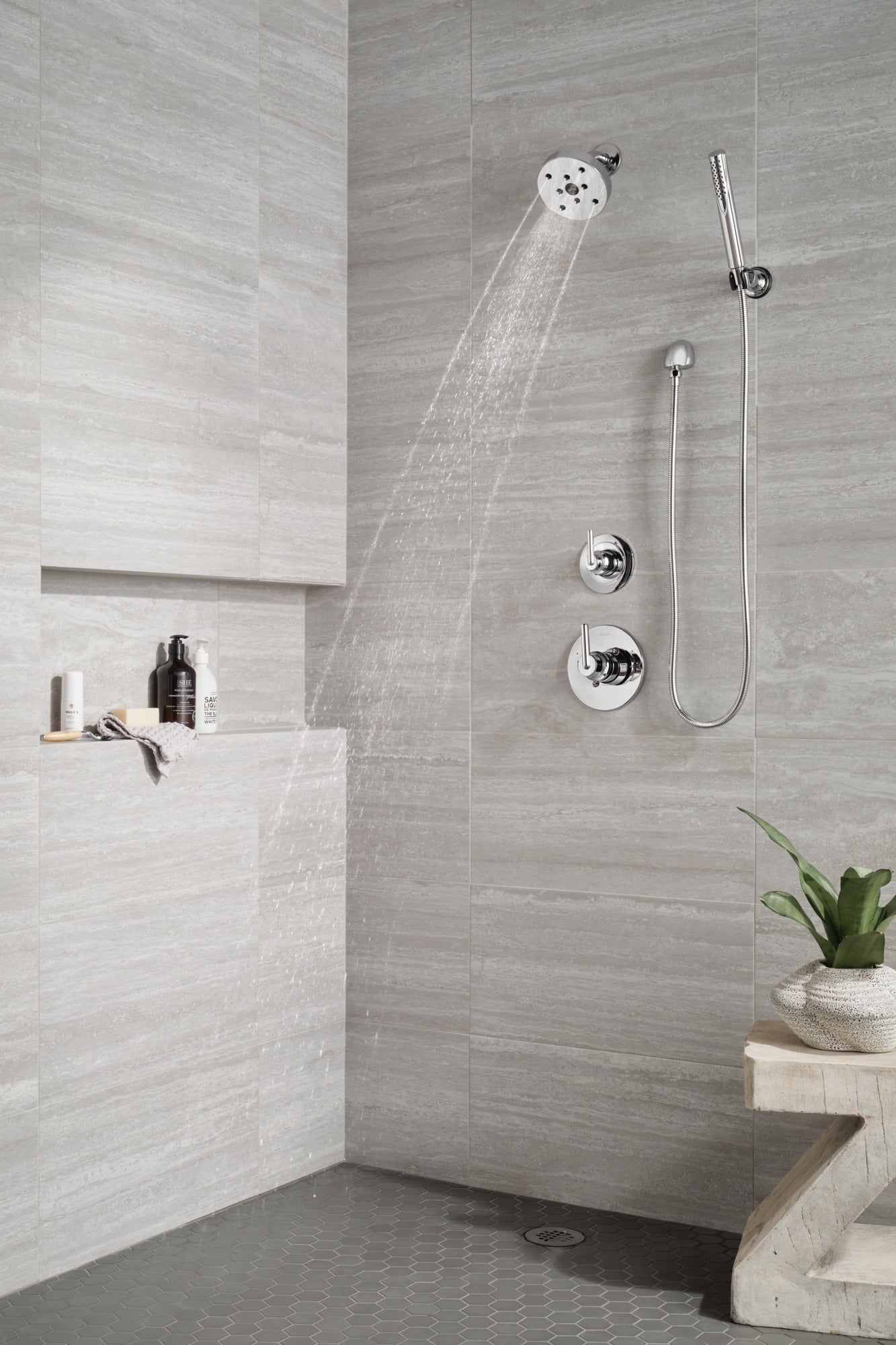Delta Grail® Premium Single-Setting Adjustable Wall Mount Hand Shower