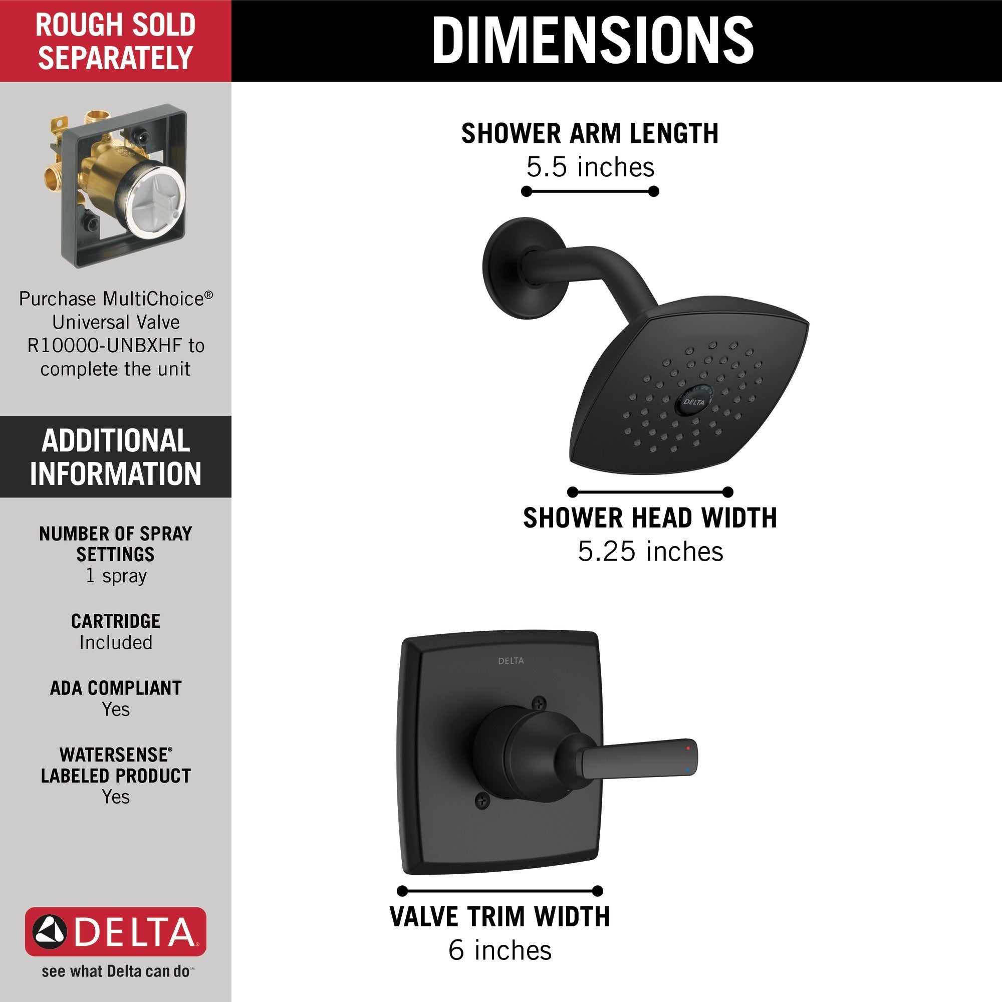 Delta Ashlyn® Monitor® 14 Series Shower Trim