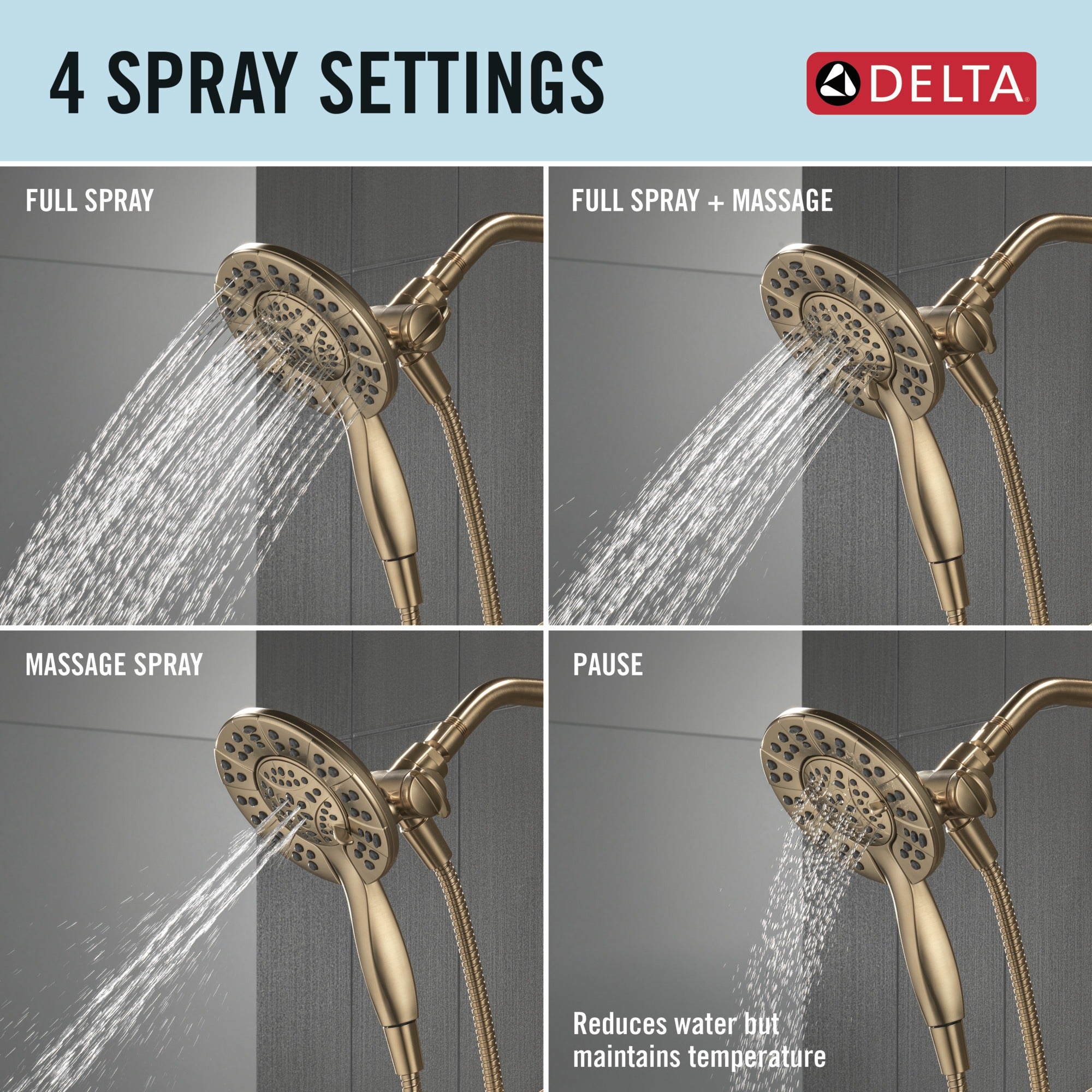 Delta Albion™ Monitor® 14 Series Shower Only Trim Only with In2ition® Hand Shower