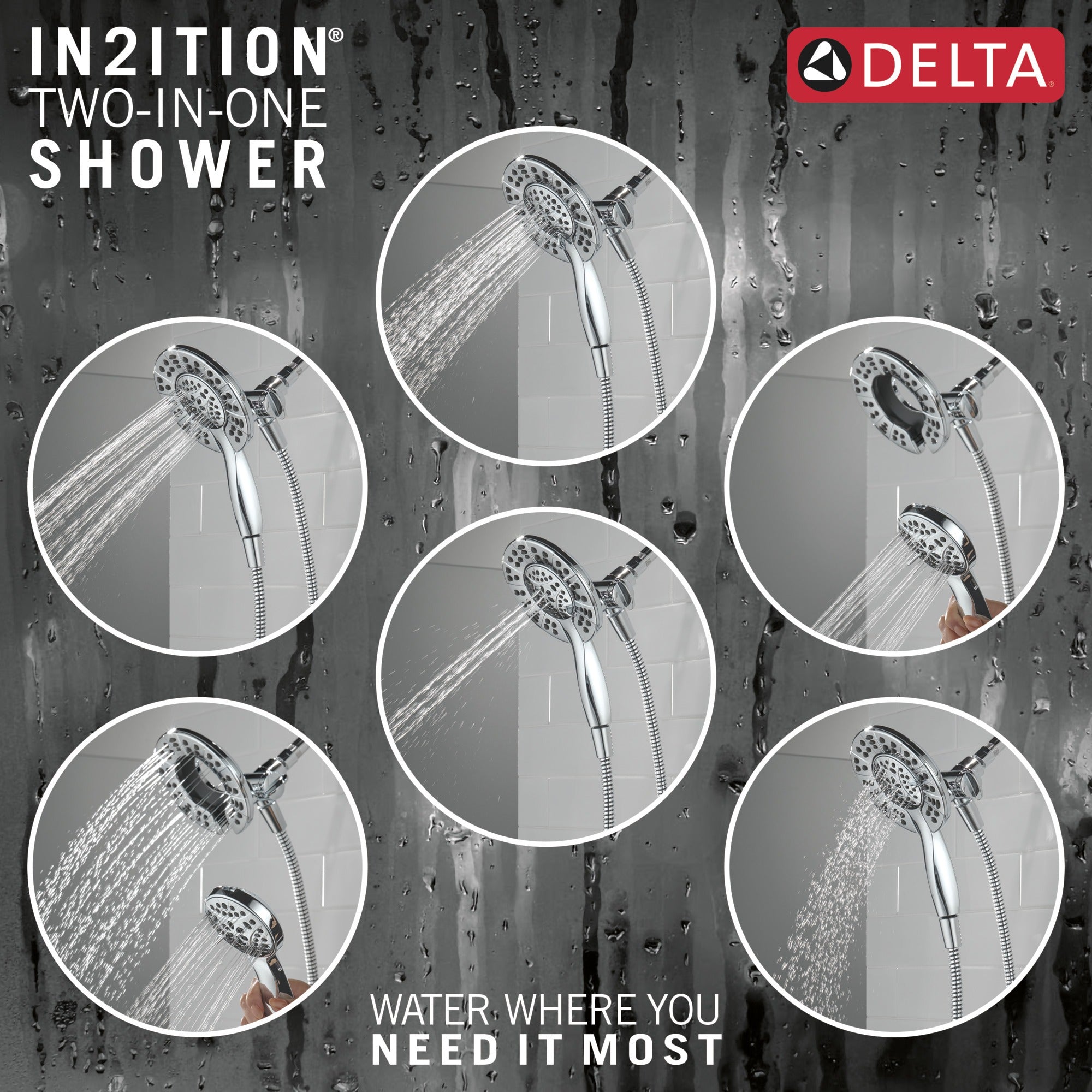 Delta Albion™ Monitor® 14 Series Shower Only Trim Only with In2ition® Hand Shower