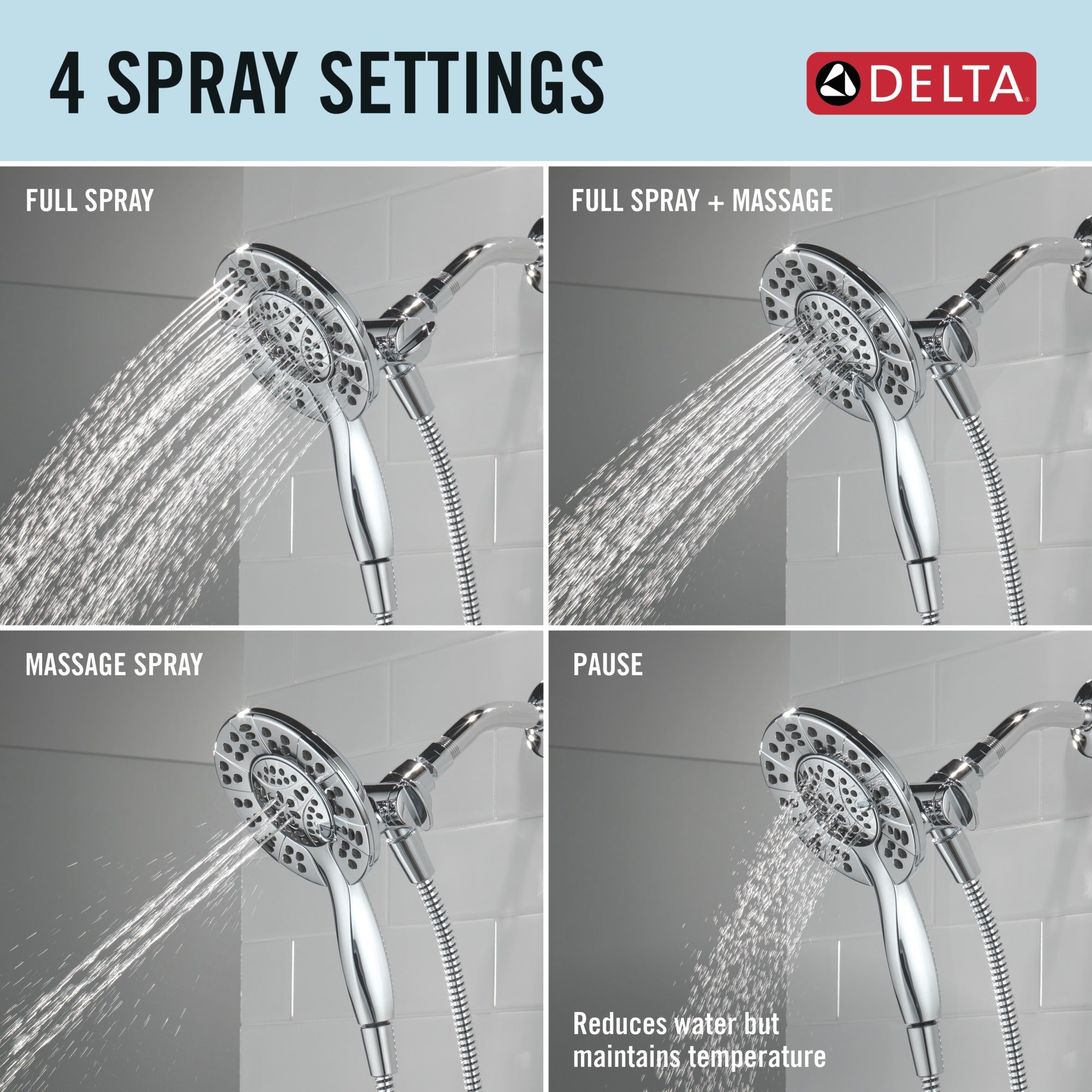 Delta Albion™ Monitor® 14 Series Shower Only Trim Only with In2ition® Hand Shower