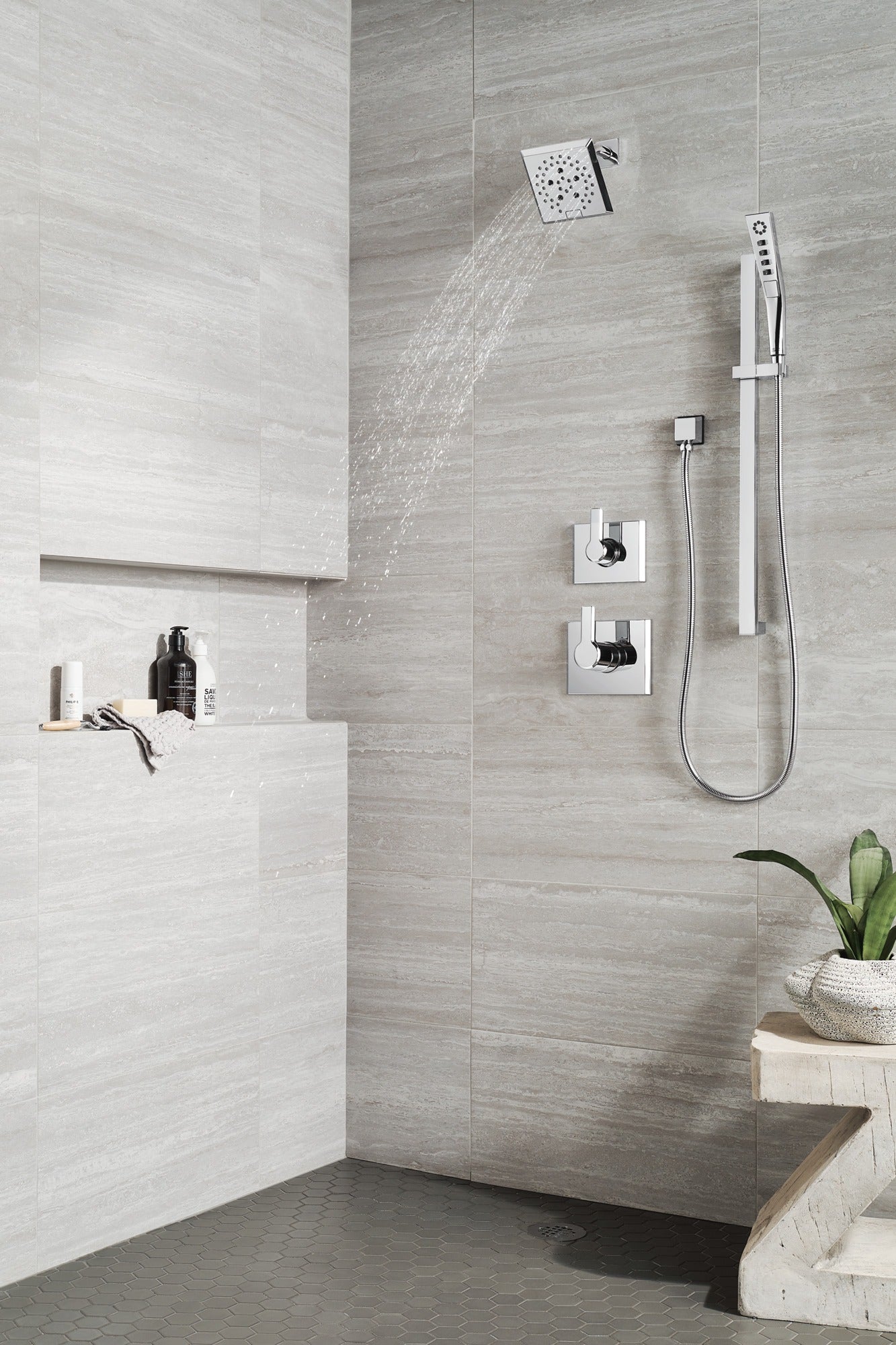 Delta Universal Showering Components Square Wall Elbow for Hand Shower
