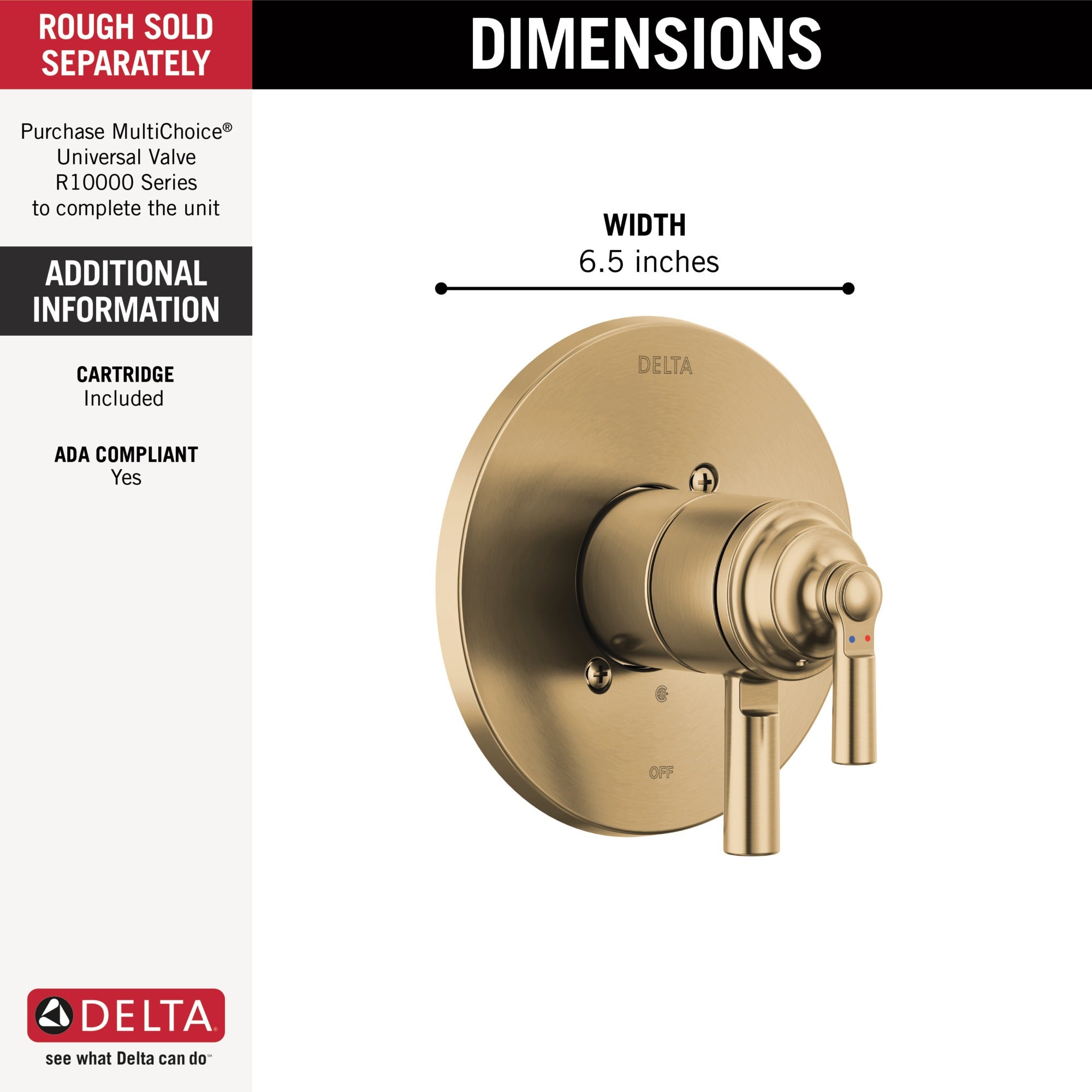 Delta Saylor® Monitor® 17 Series Valve Trim Only