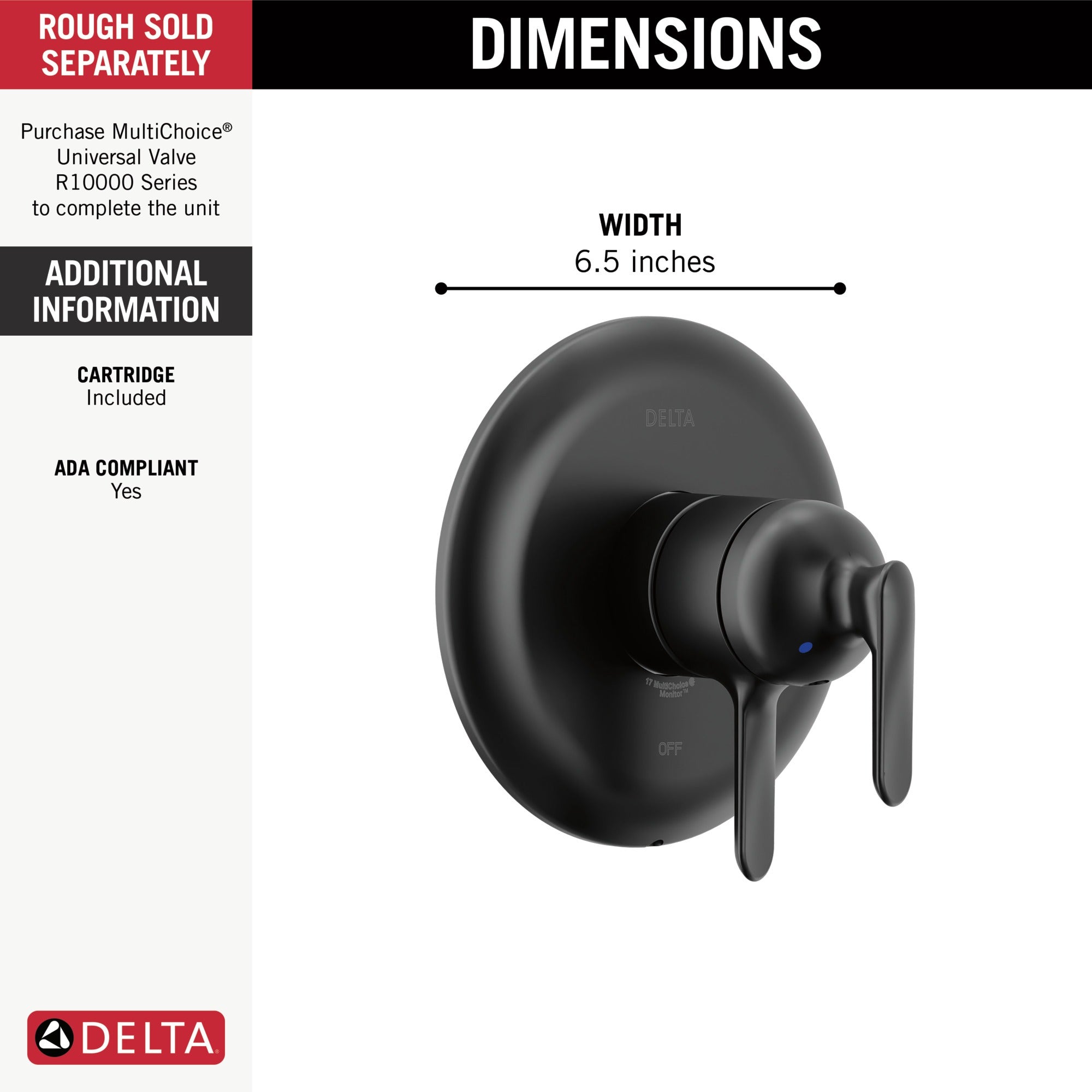 Delta Bonacci™ 17 Series Valve Only Trim