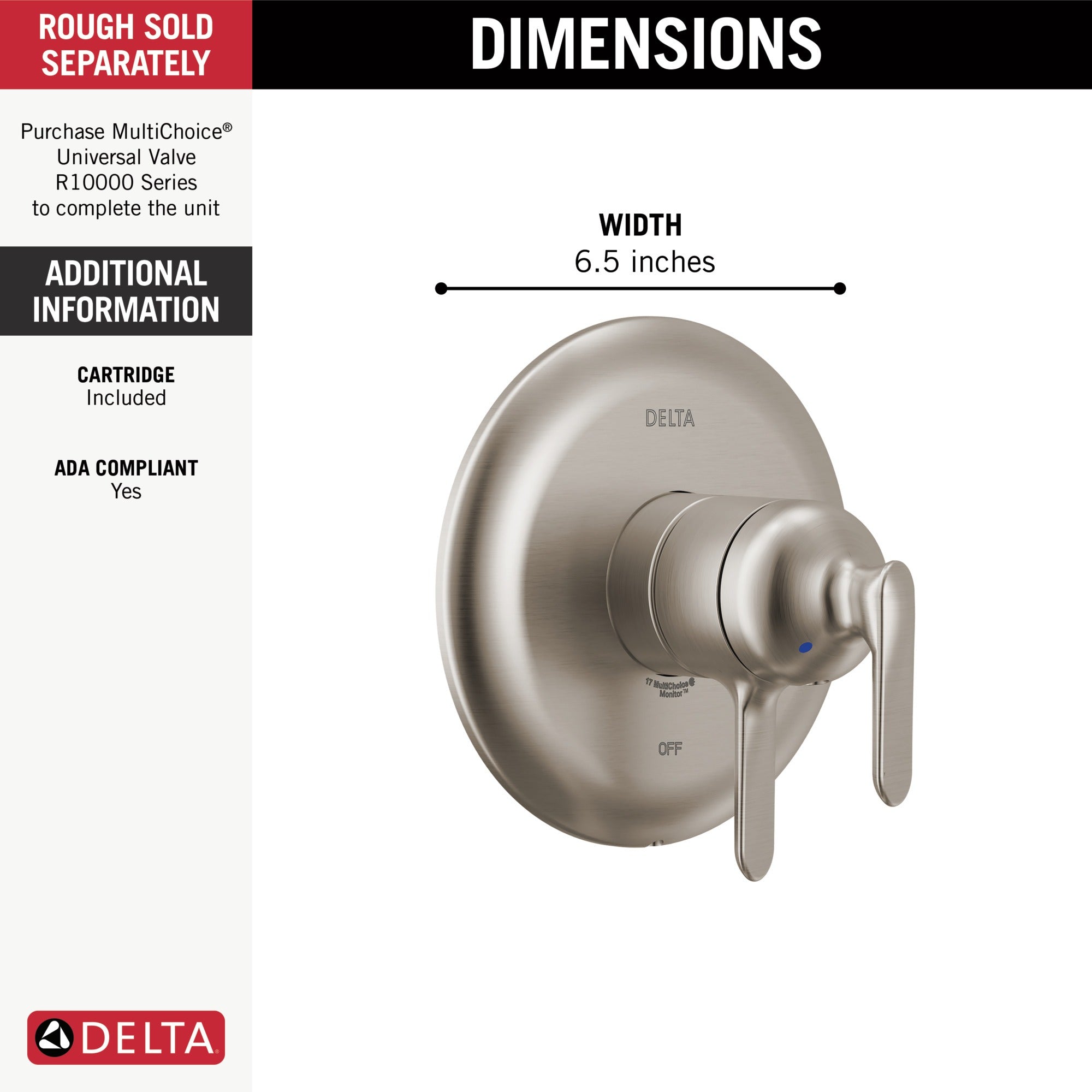 Delta Bonacci™ 17 Series Valve Only Trim
