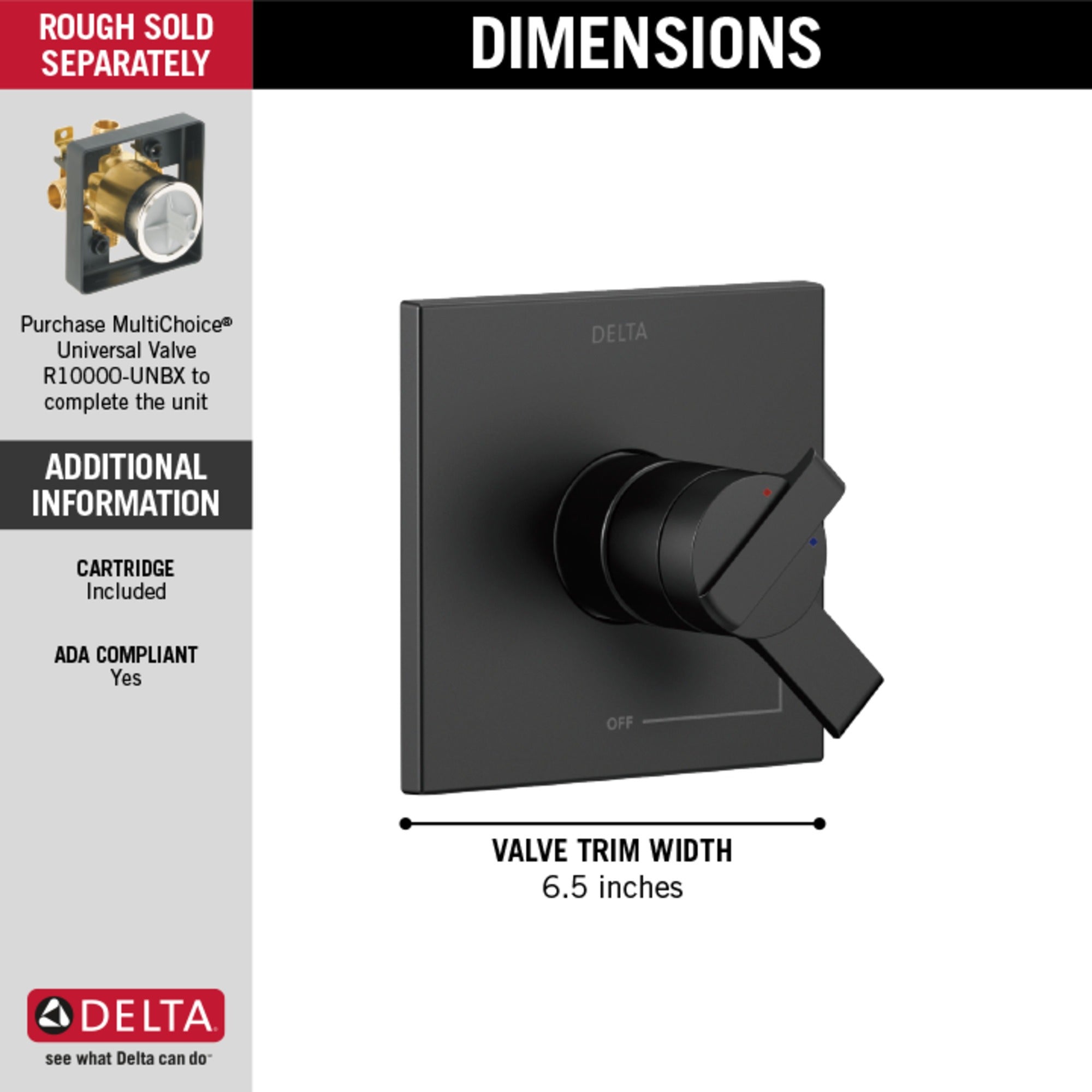 Delta Ara® Monitor® 17 Series Valve Only Trim