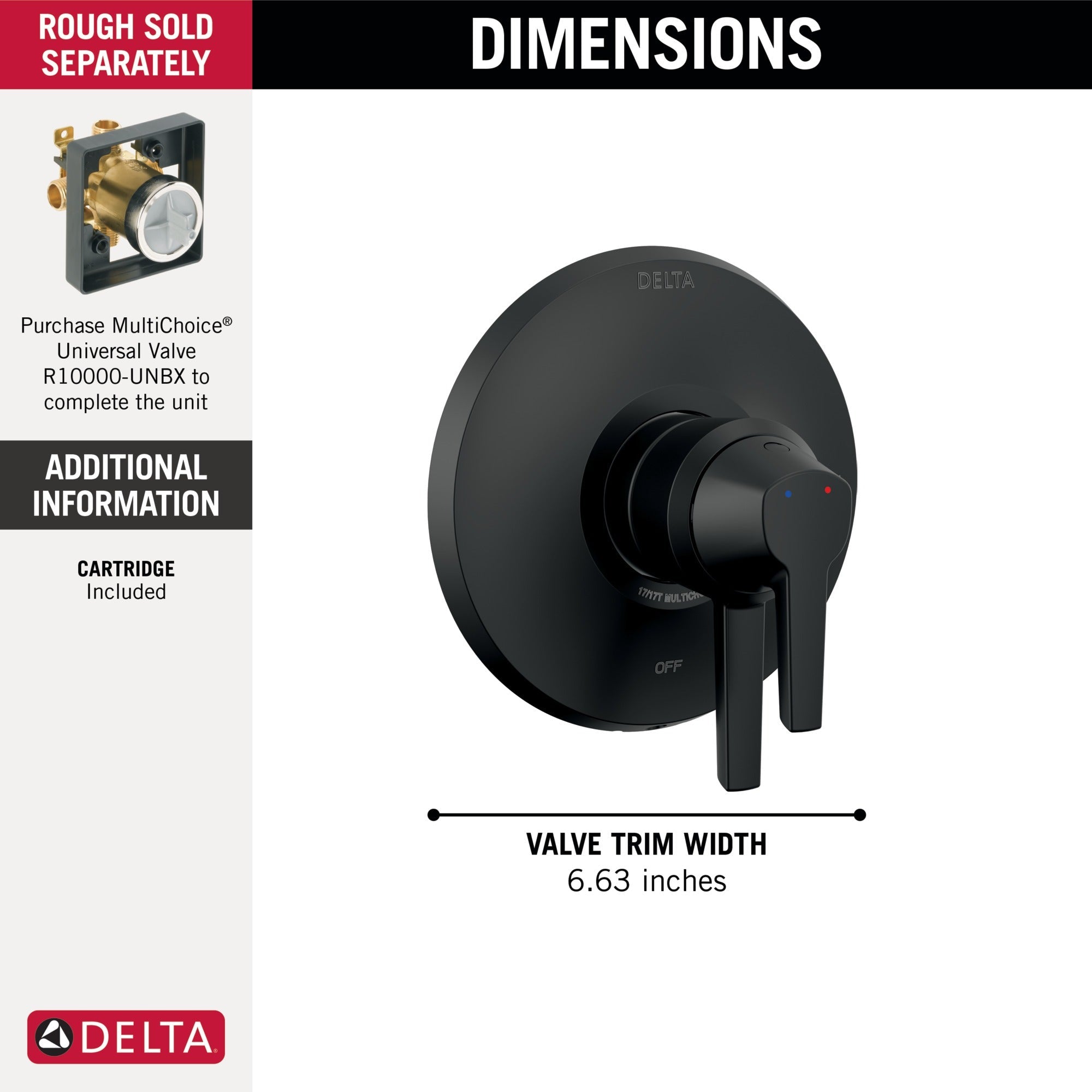 Delta Galeon™ 17 Series Valve Only Trim