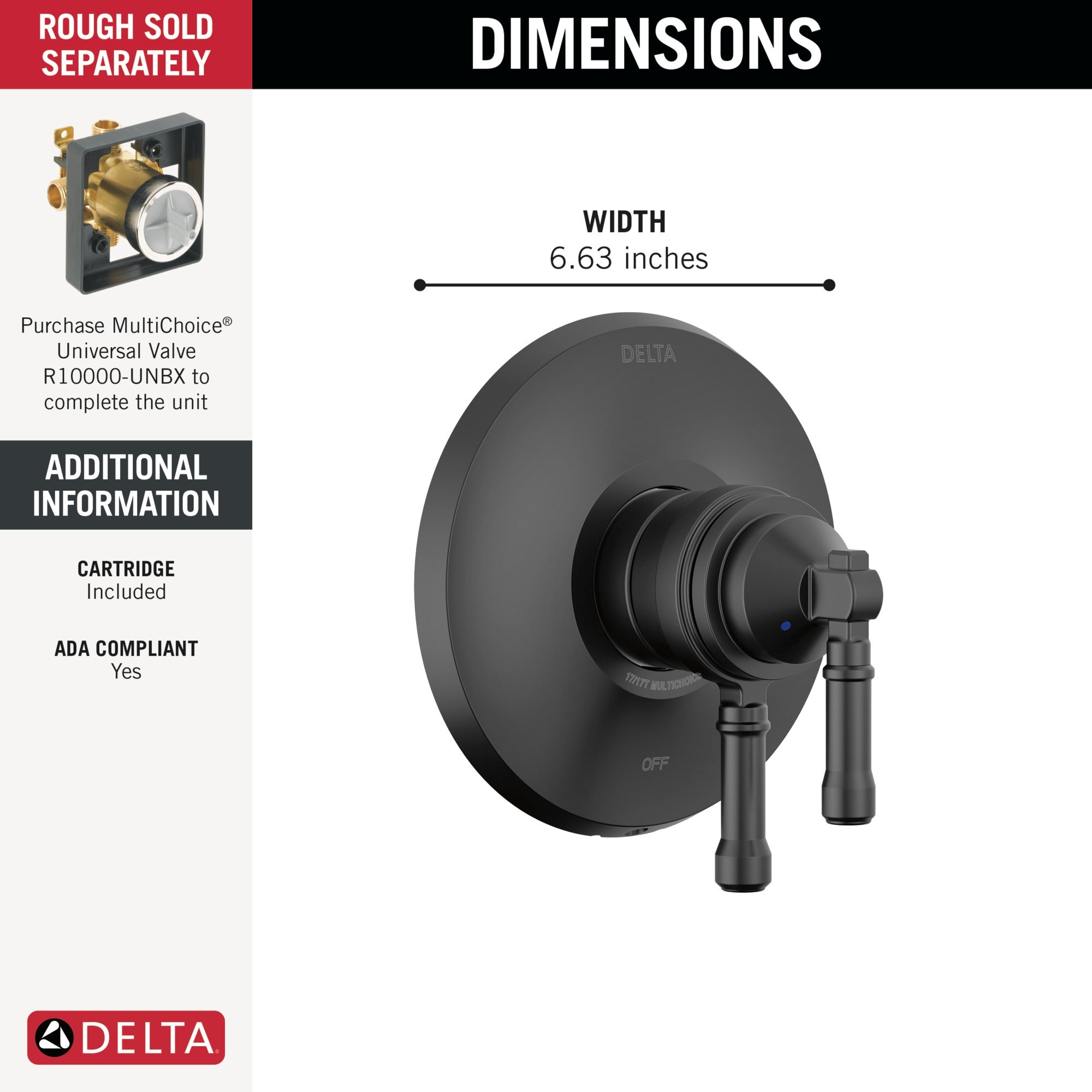 Delta Broderick® 17 Series Valve Only Trim