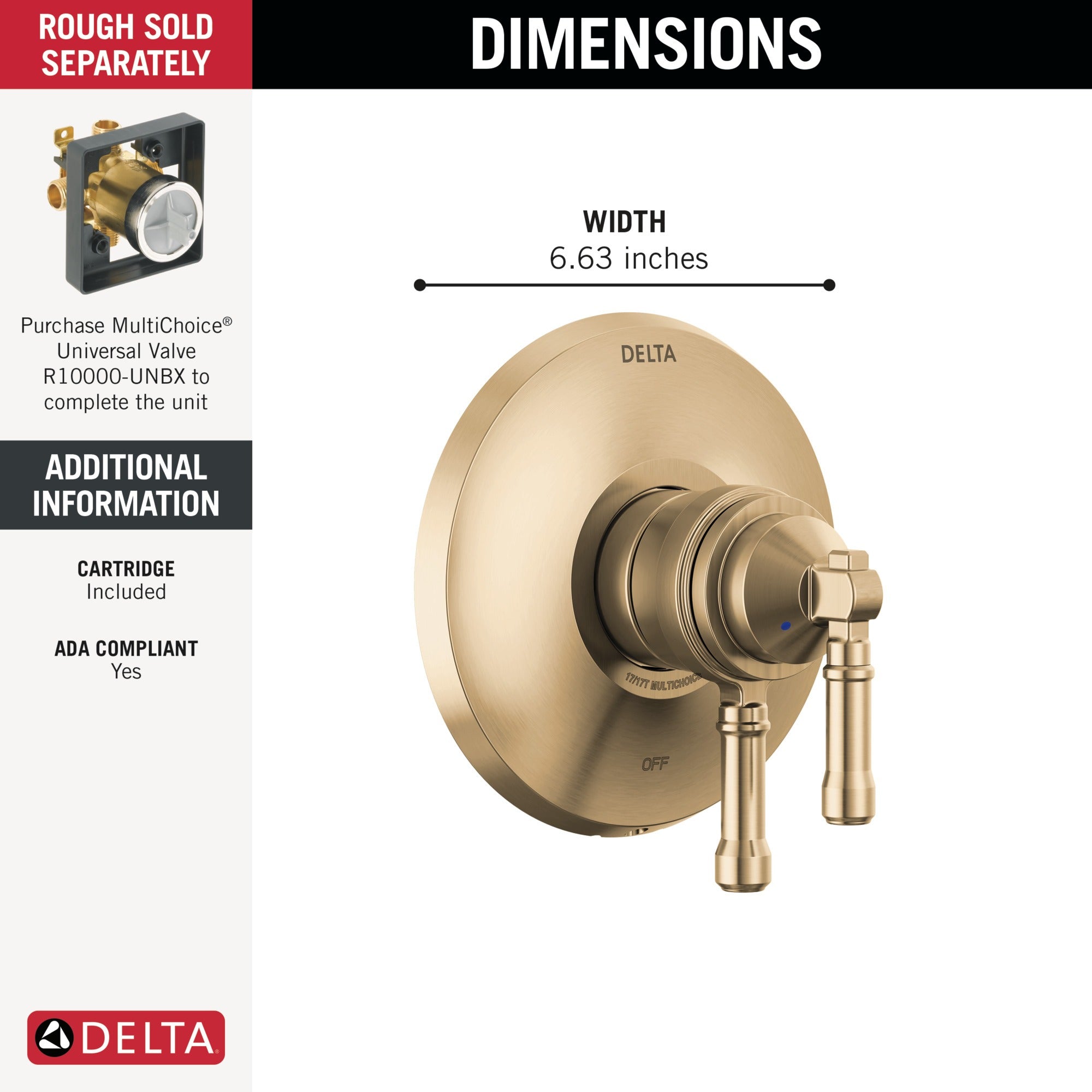 Delta Broderick® 17 Series Valve Only Trim