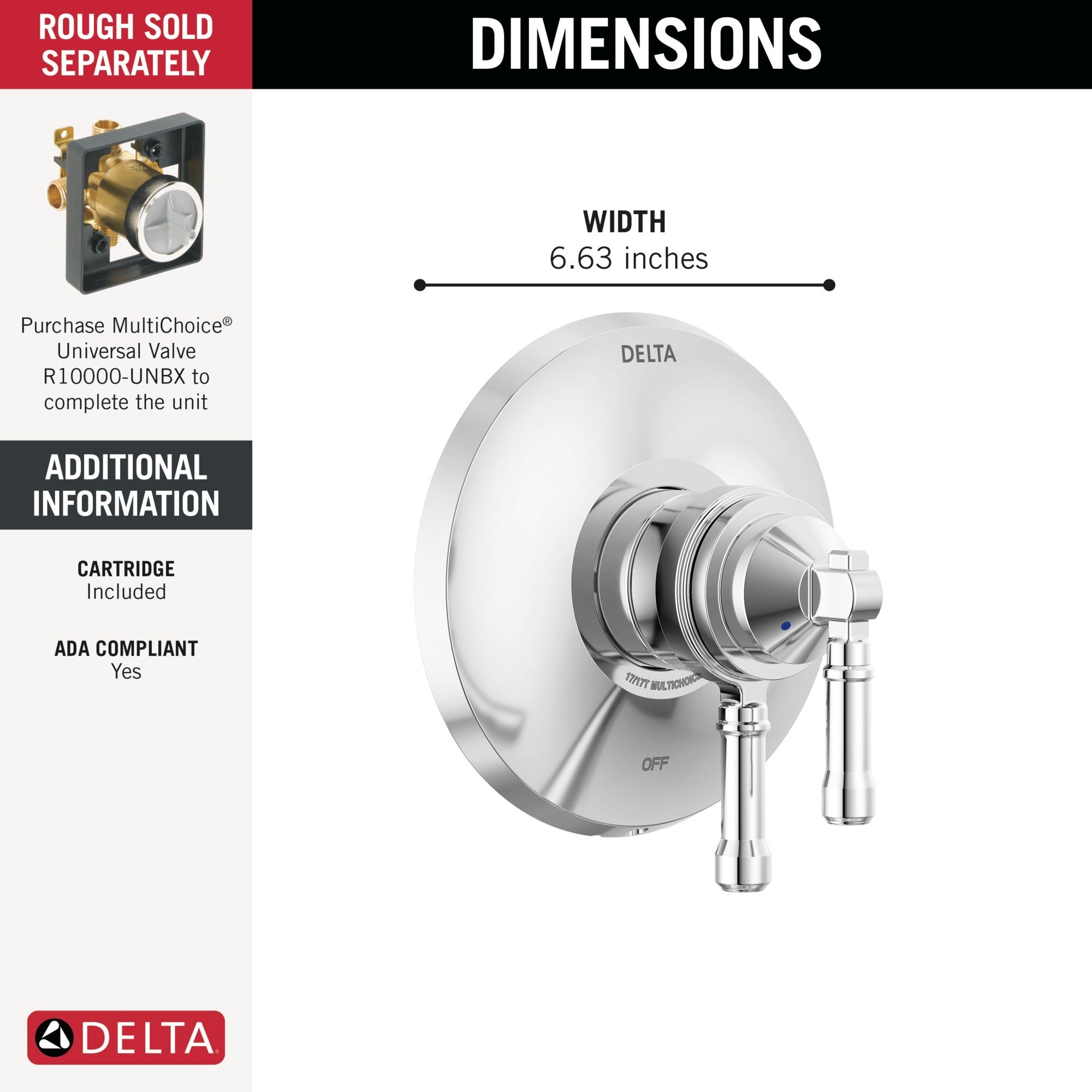 Delta Broderick® 17 Series Valve Only Trim