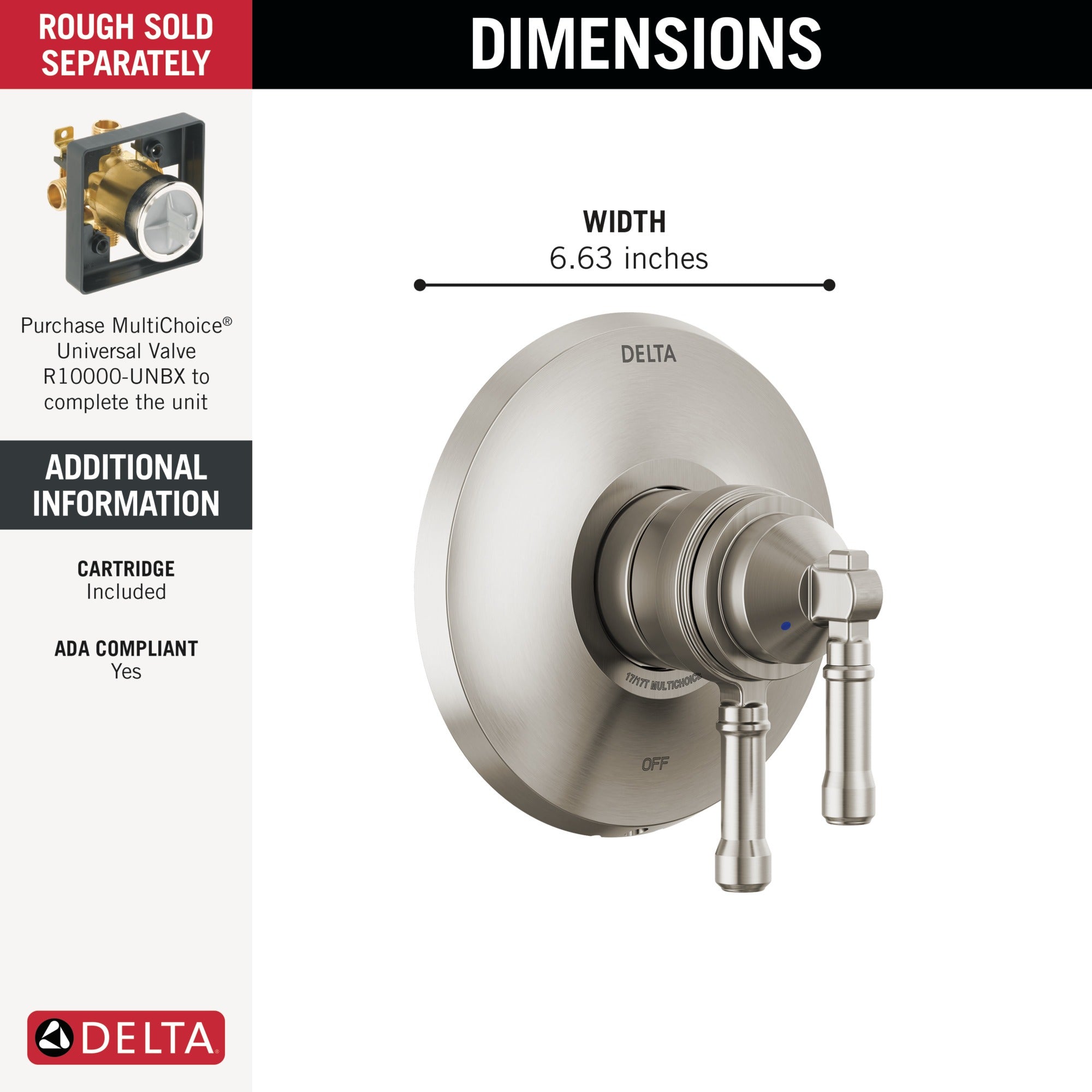 Delta Broderick® 17 Series Valve Only Trim