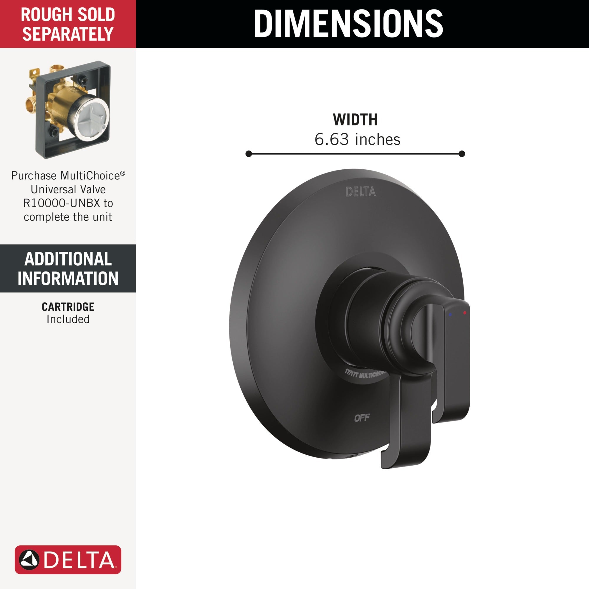 Delta Tetra™ 17 Series Valve Only Trim
