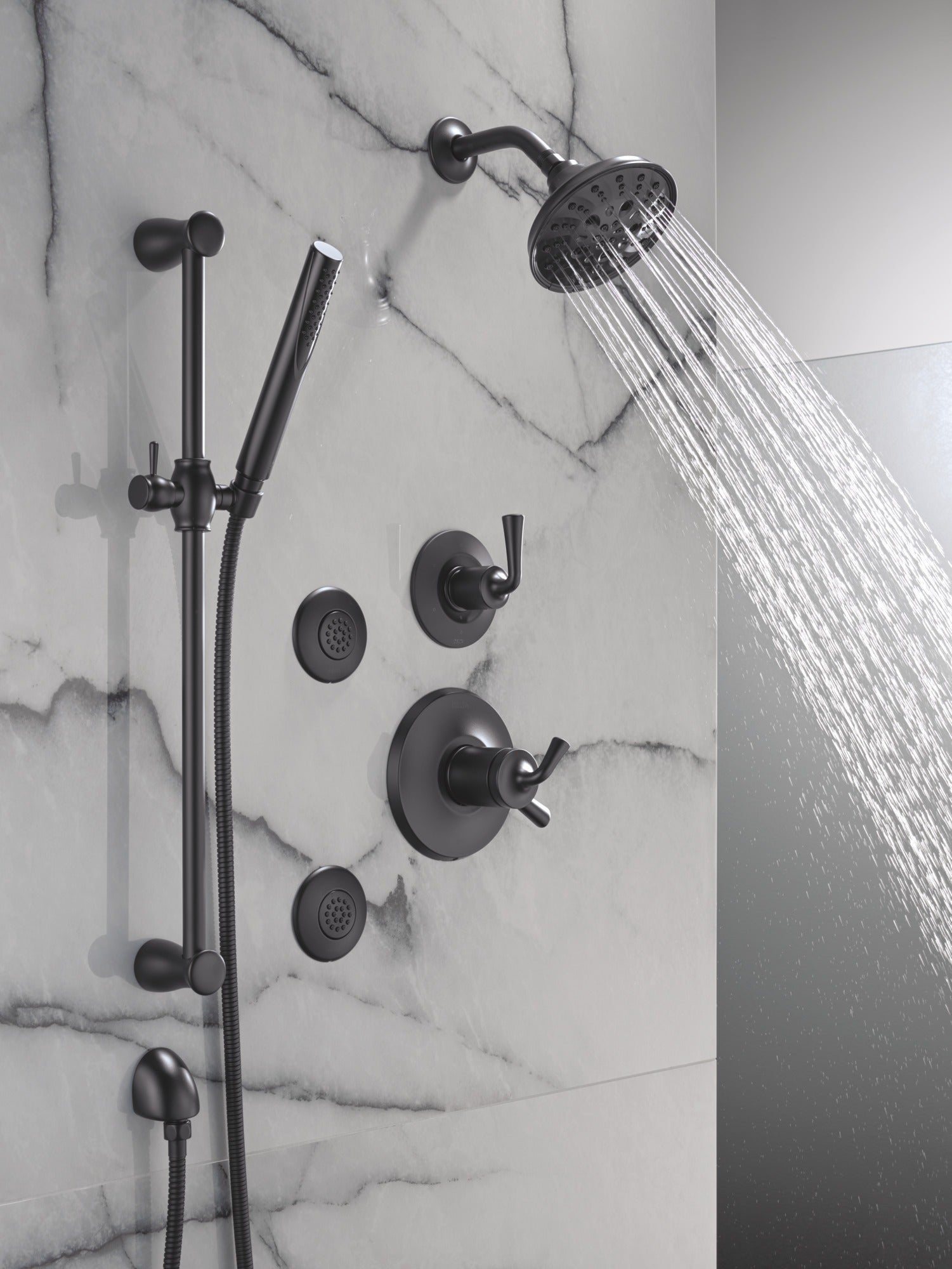 Delta Grail® Premium Single-Setting Slide Bar Hand Shower