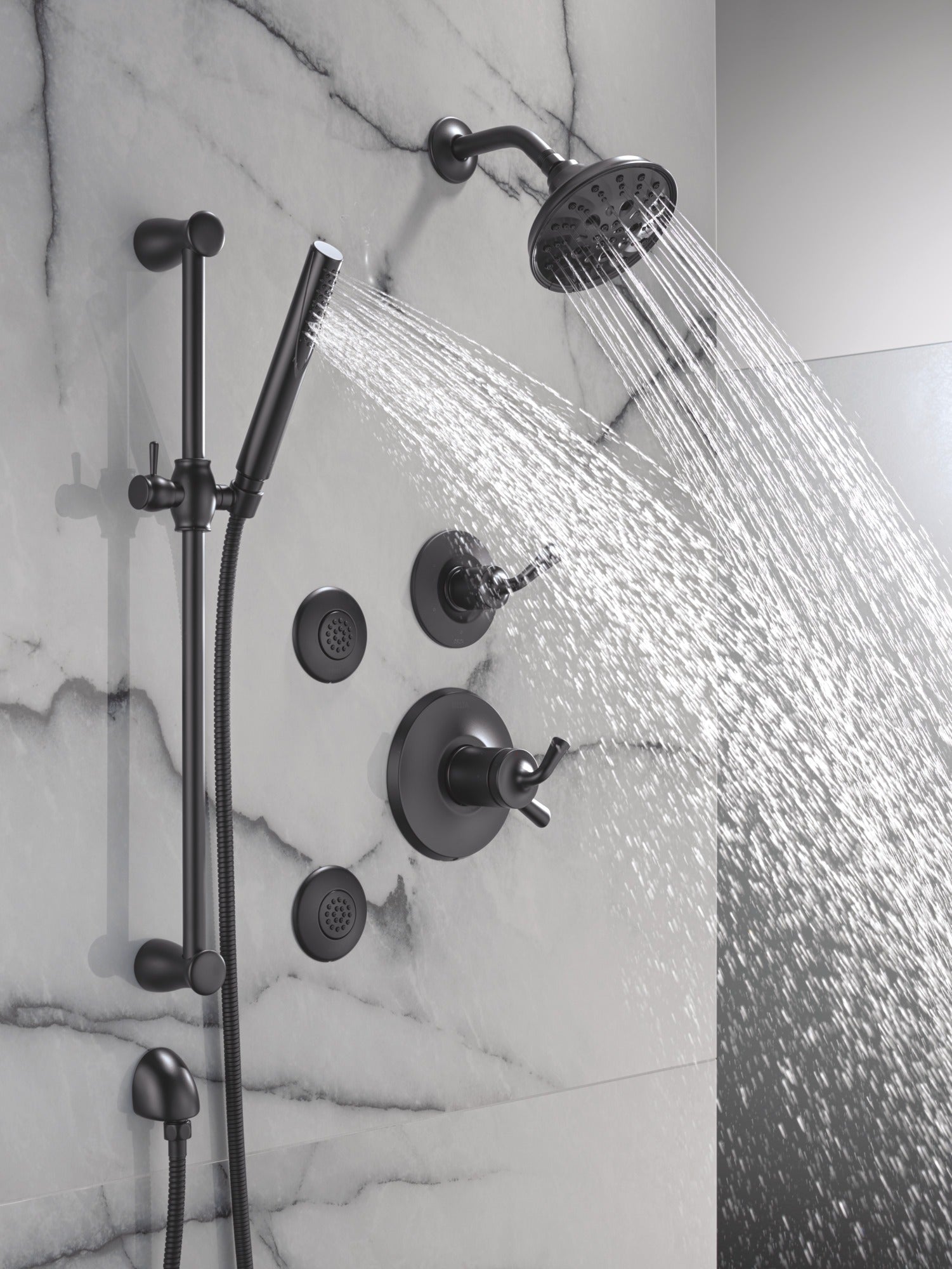 Delta Grail® Premium Single-Setting Slide Bar Hand Shower