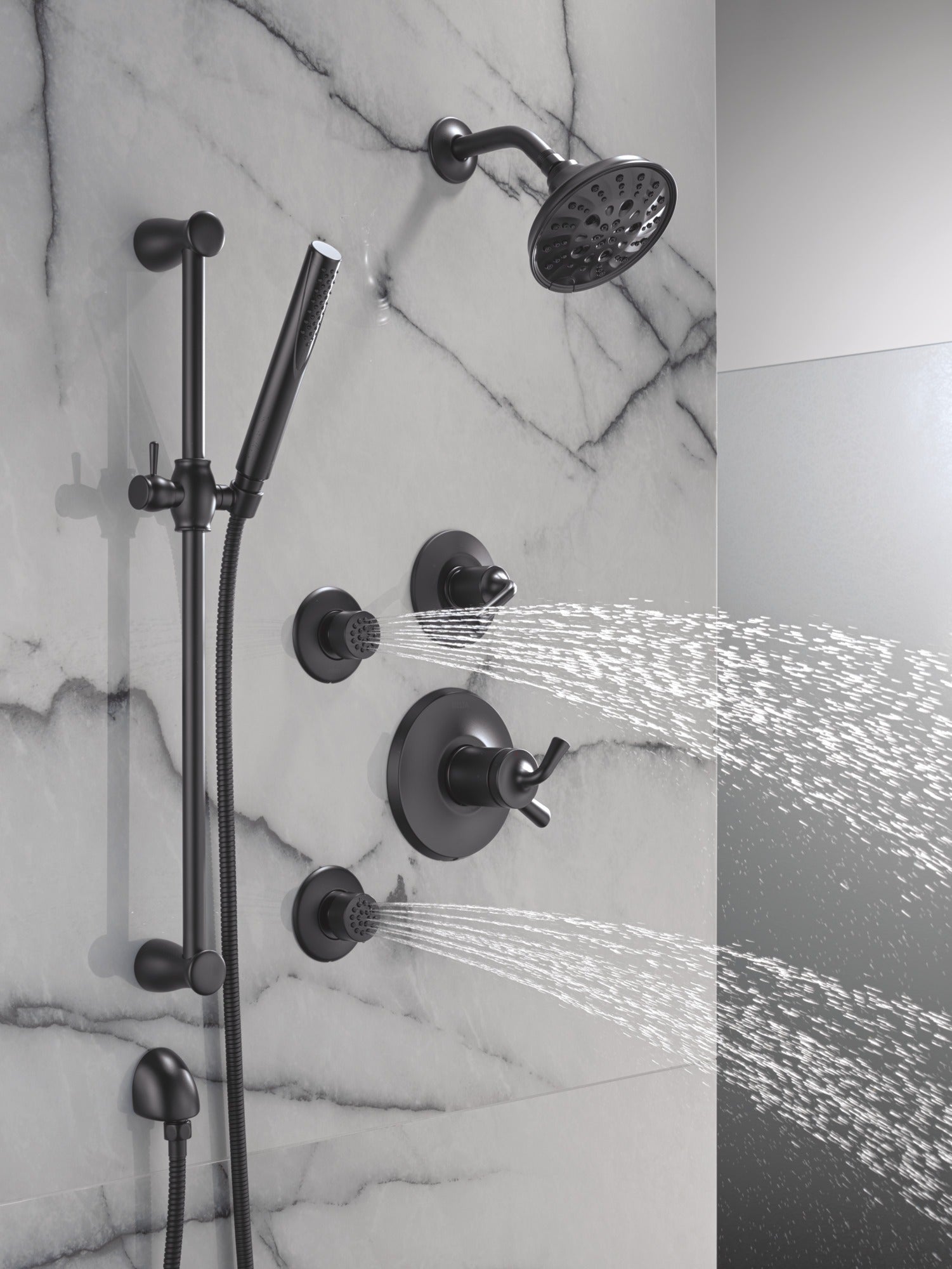 Delta Grail® Premium Single-Setting Slide Bar Hand Shower