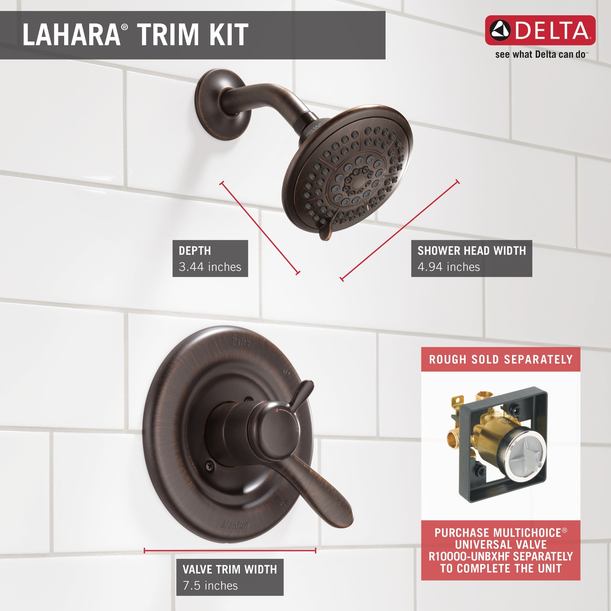 Delta Lahara® Monitor® 17 Series Shower Trim