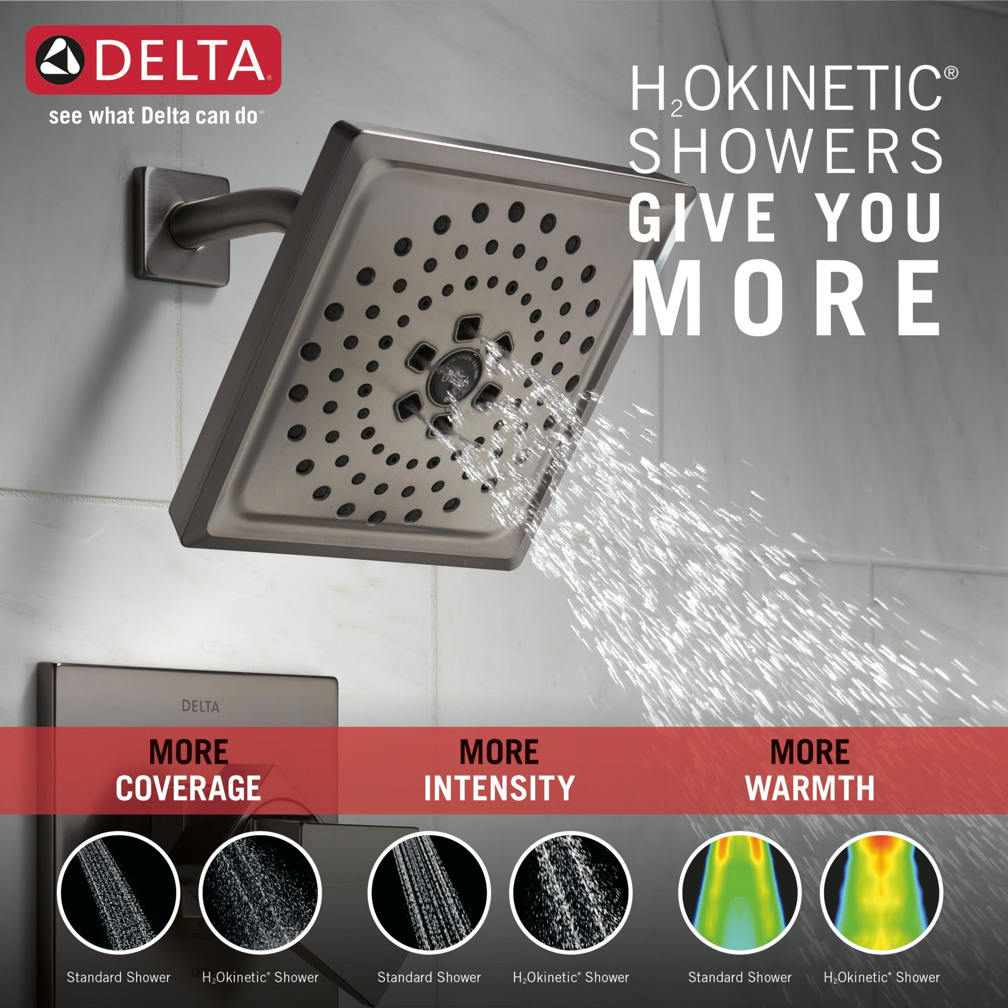 Delta Trillian™ 17 Series H2Okinetic Shower Only Trim