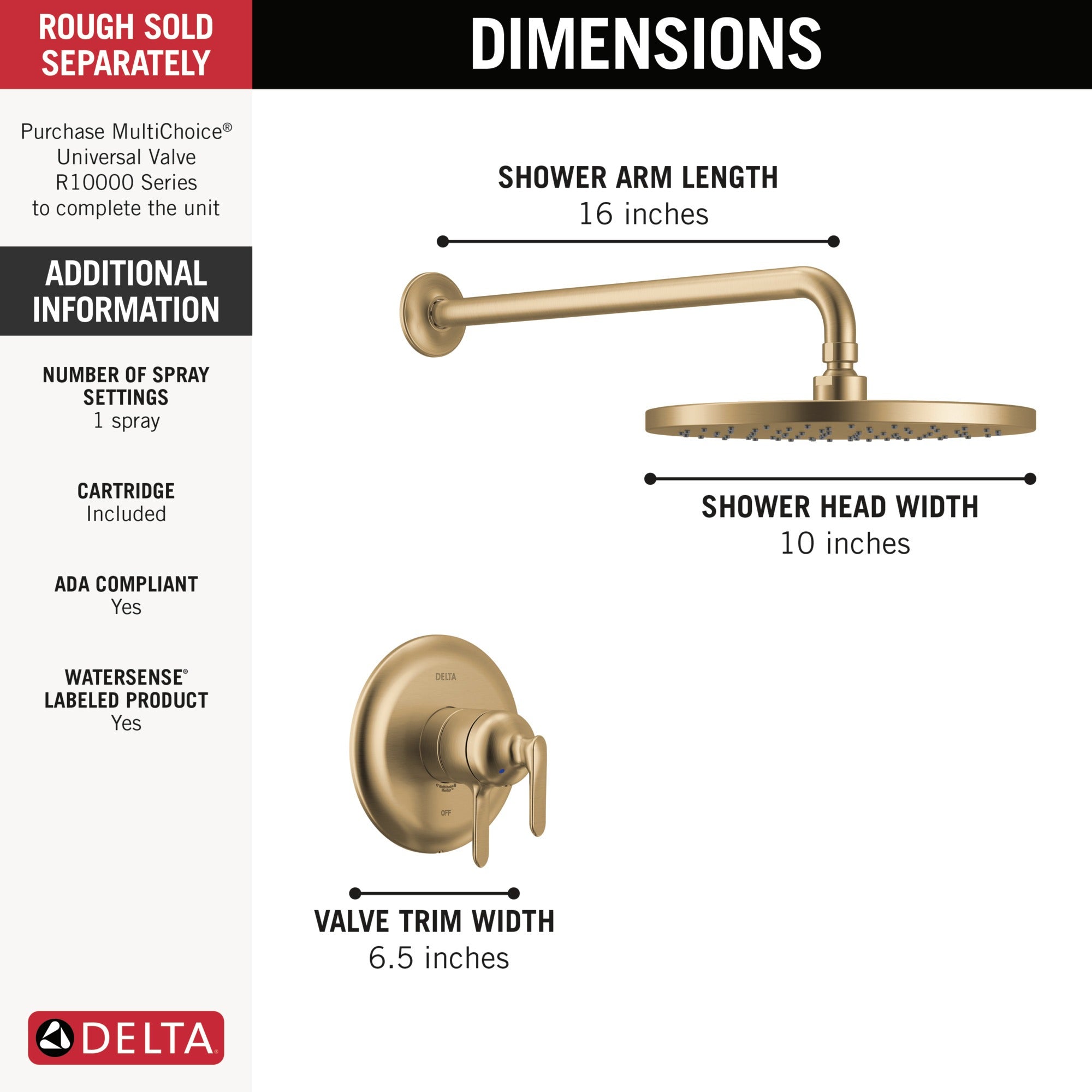 Delta Bonacci™ 17 Series Shower Trim