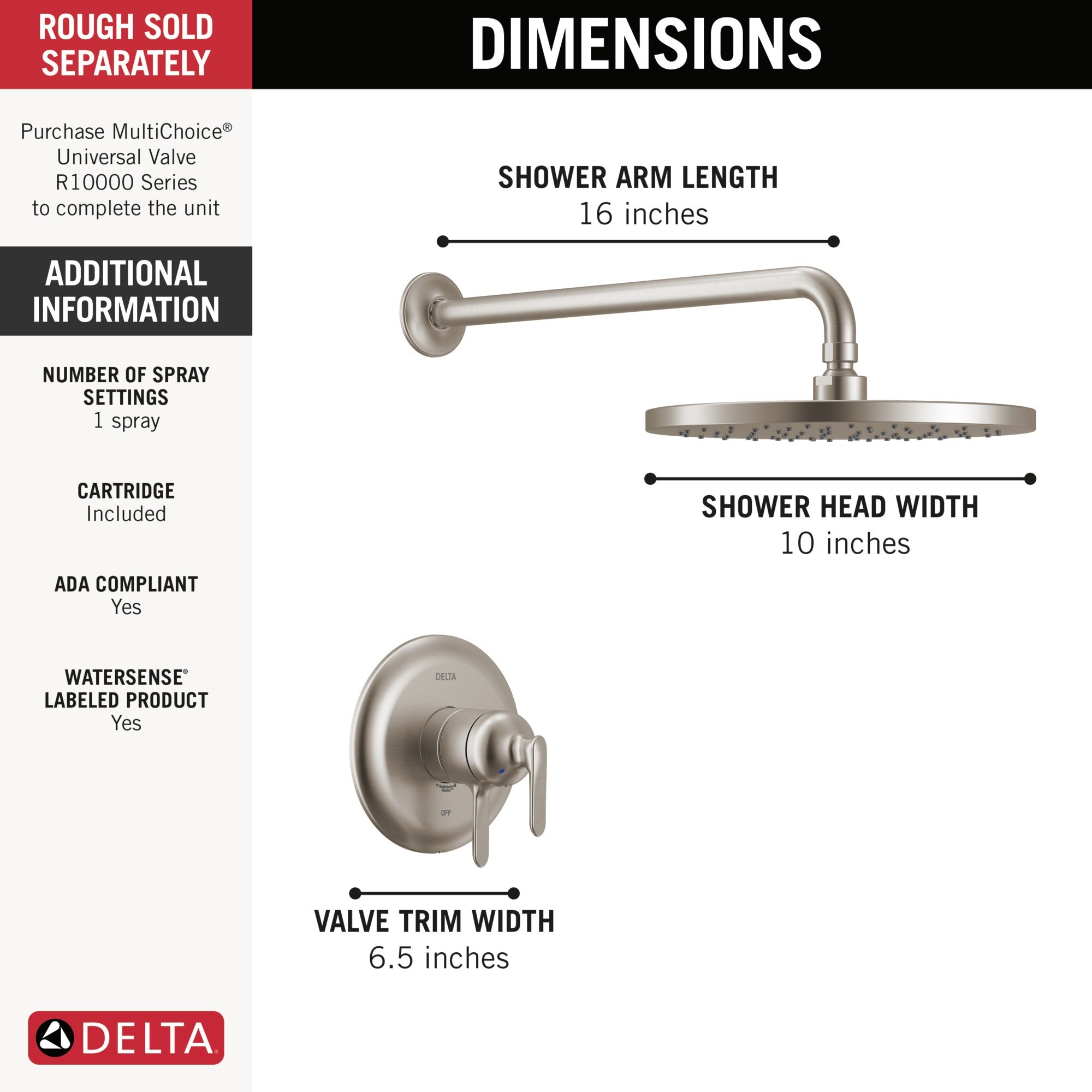 Delta Bonacci™ 17 Series Shower Trim