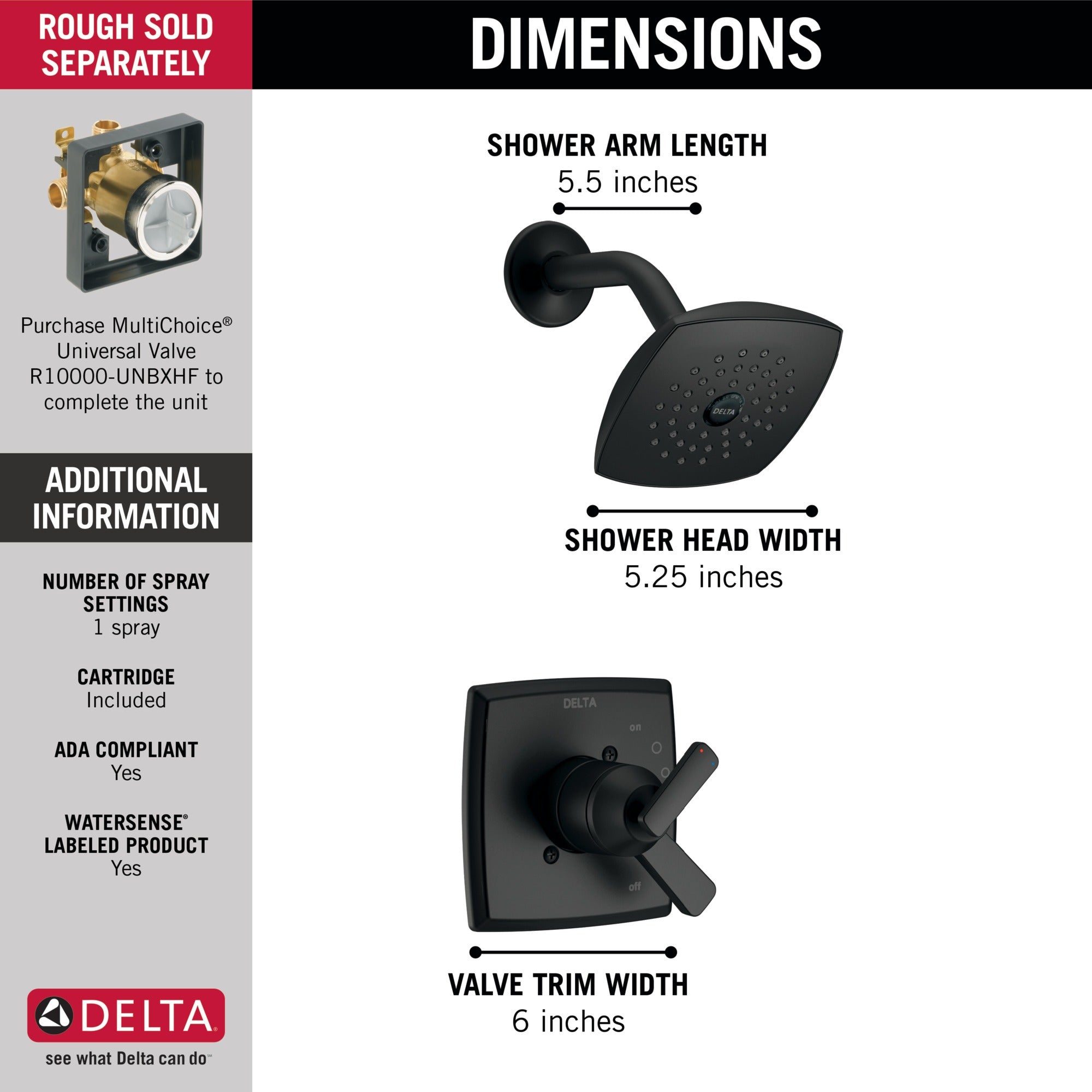 Delta Ashlyn® Monitor® 17 Series Shower Trim