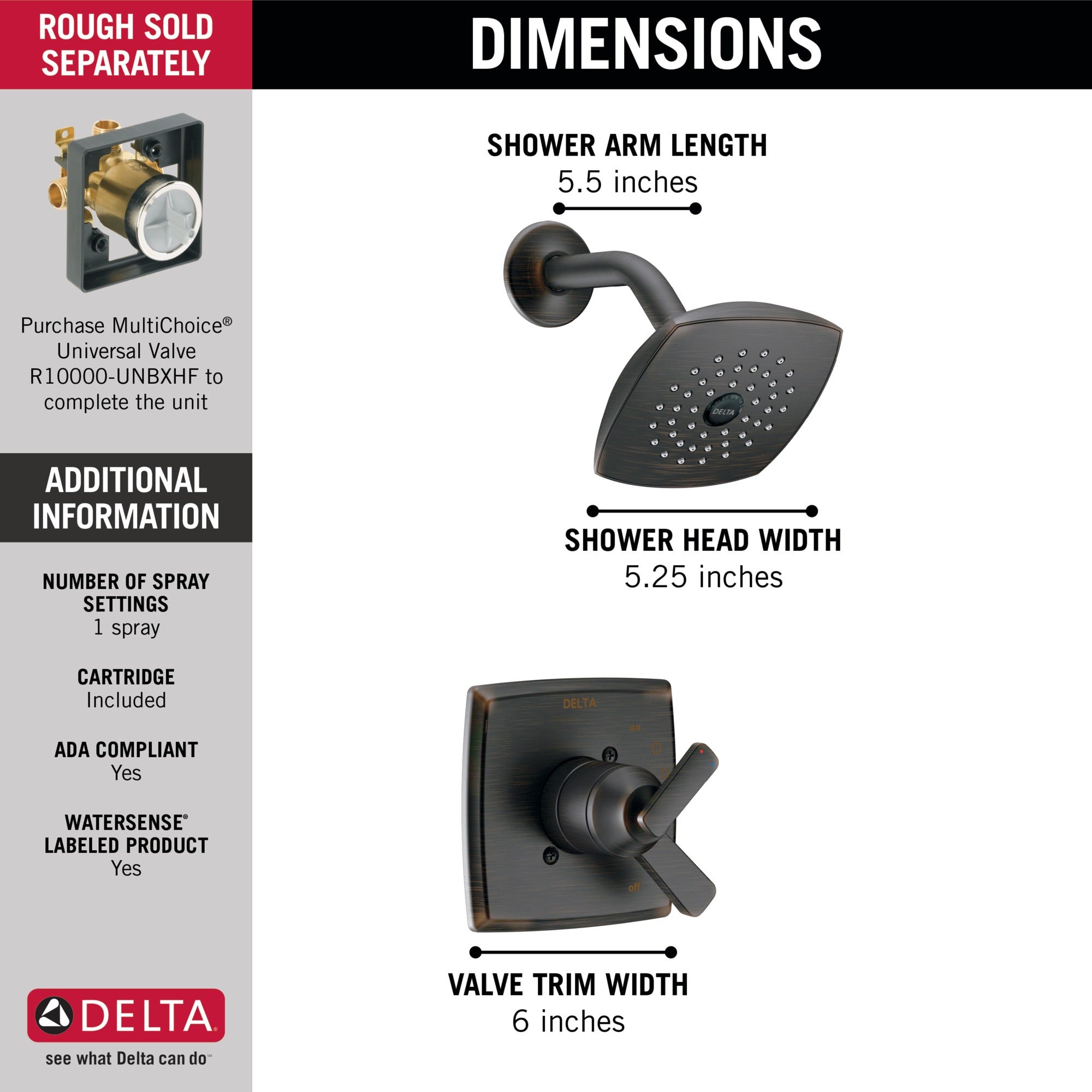 Delta Ashlyn® Monitor® 17 Series Shower Trim