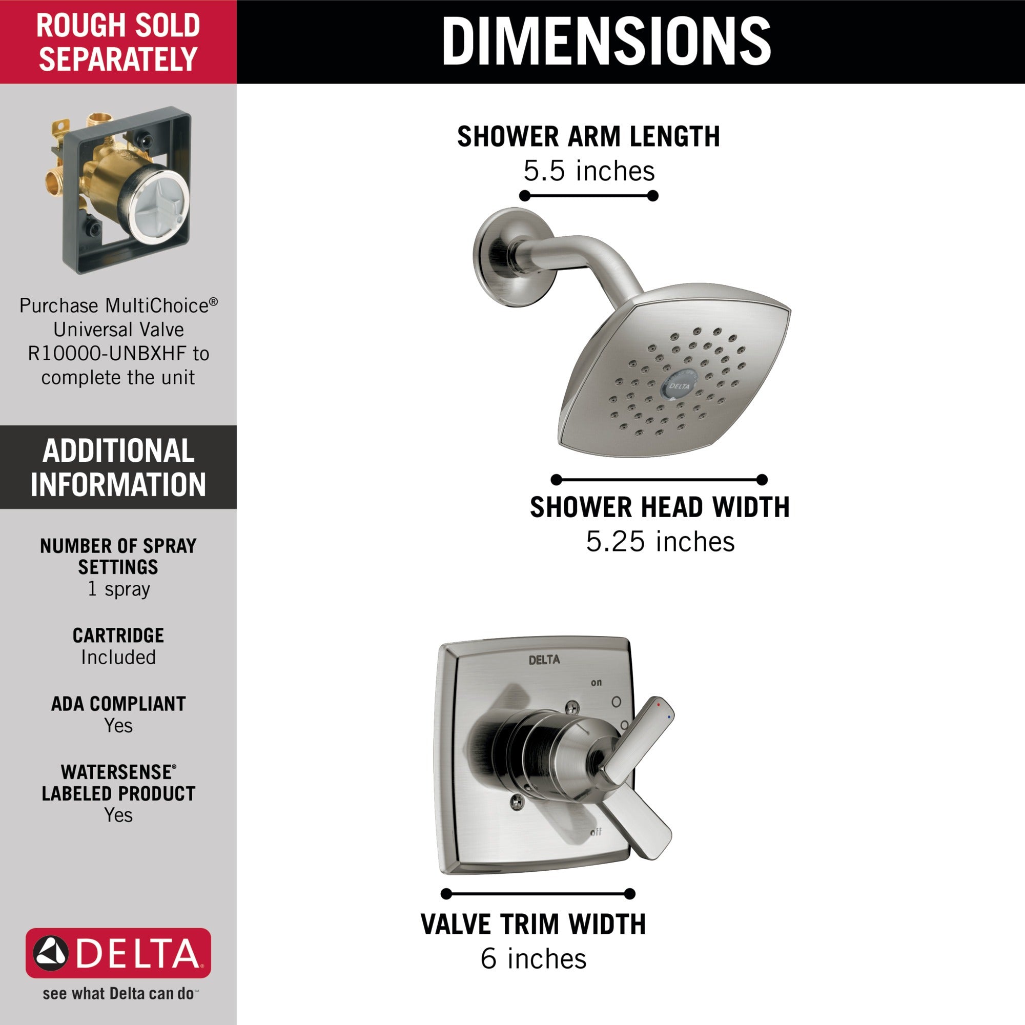 Delta Ashlyn® Monitor® 17 Series Shower Trim