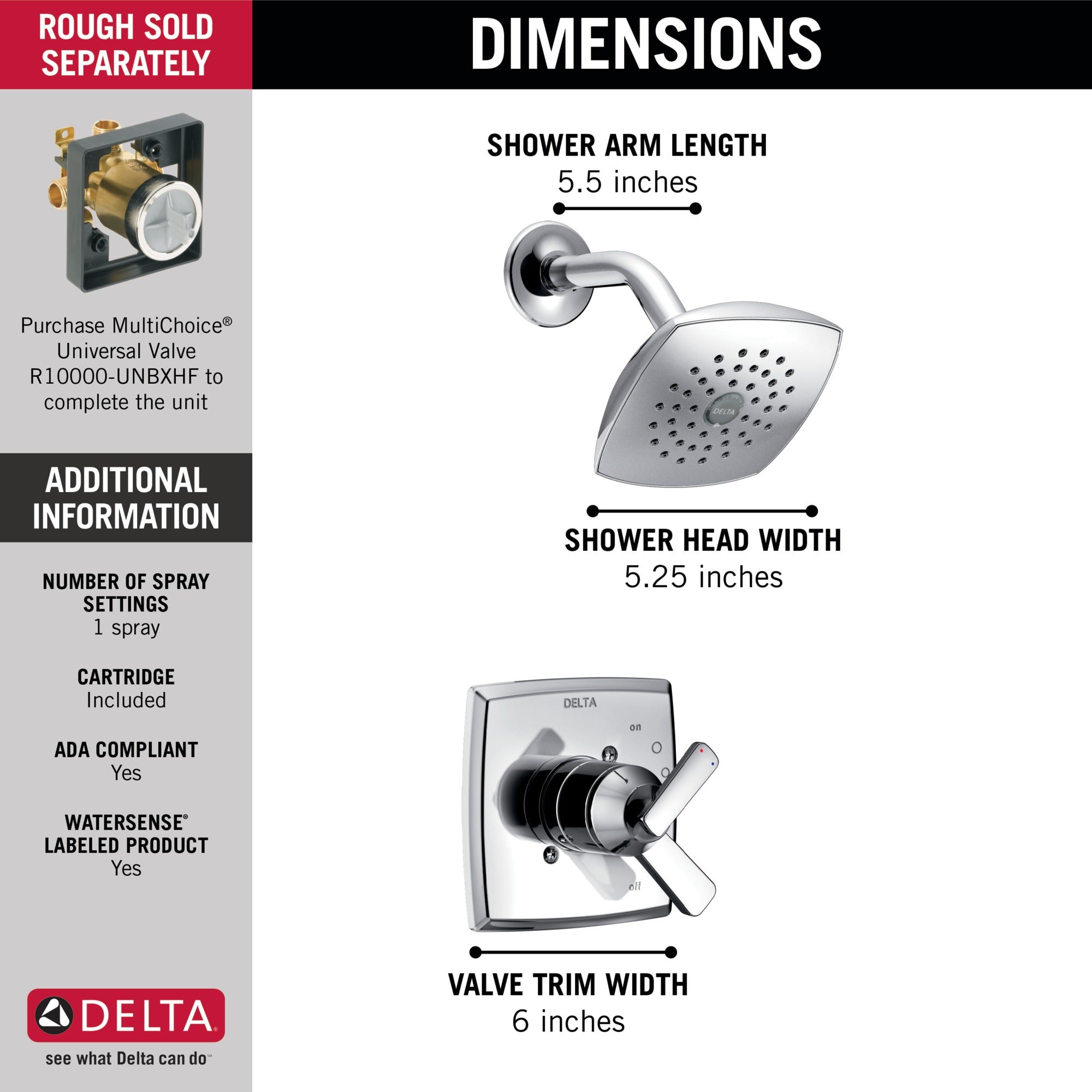 Delta Ashlyn® Monitor® 17 Series Shower Trim
