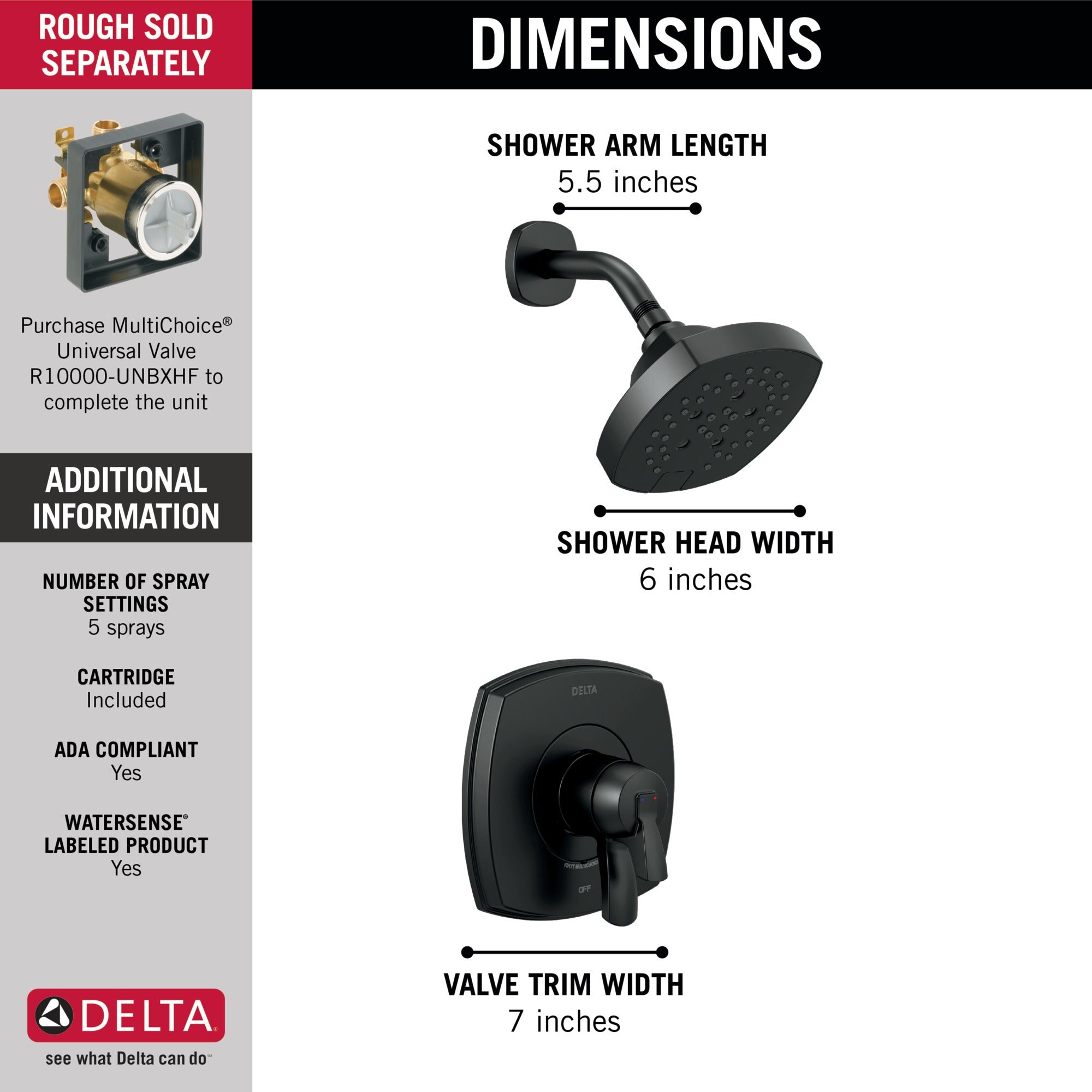 Delta Stryke® 17 Series Shower Only