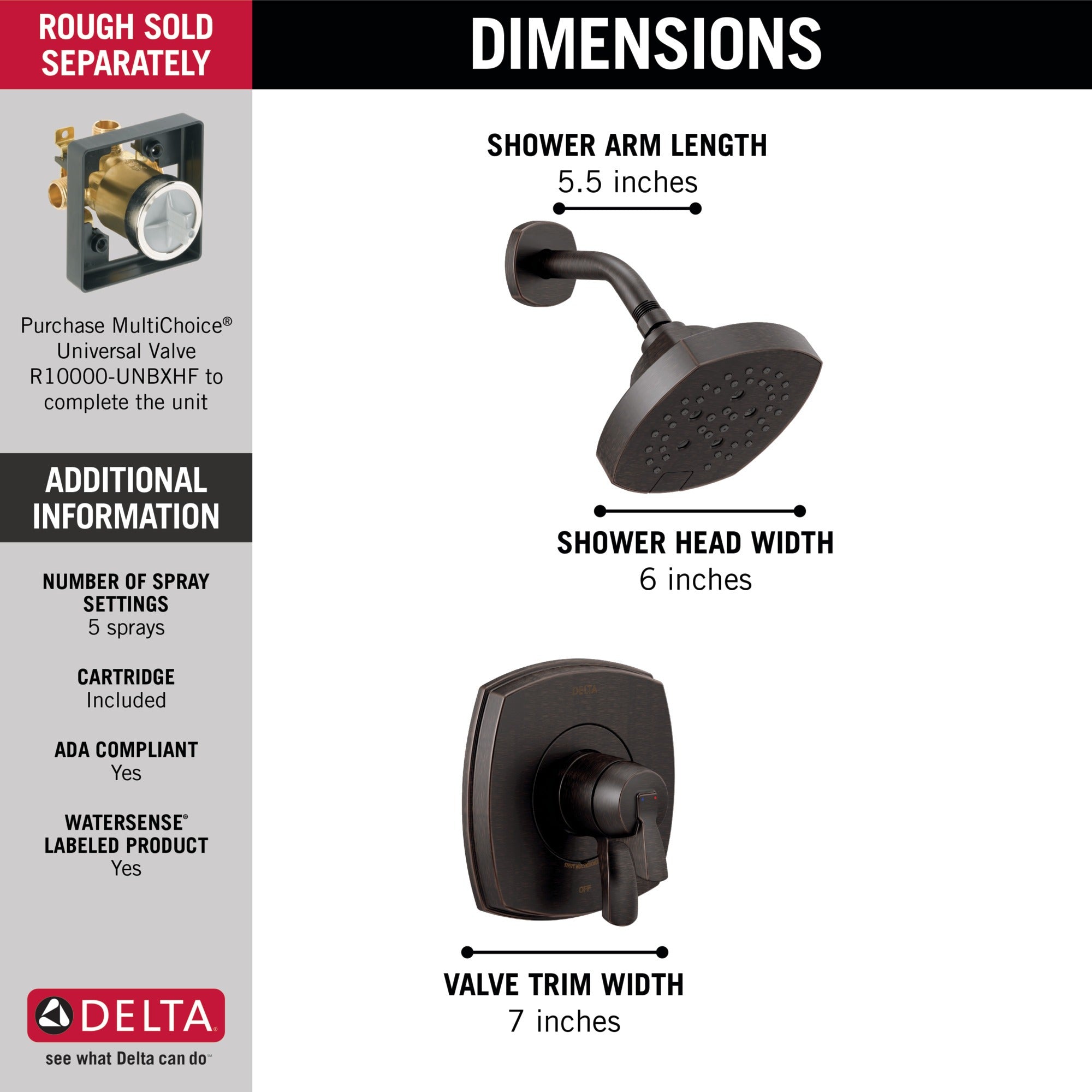 Delta Stryke® 17 Series Shower Only