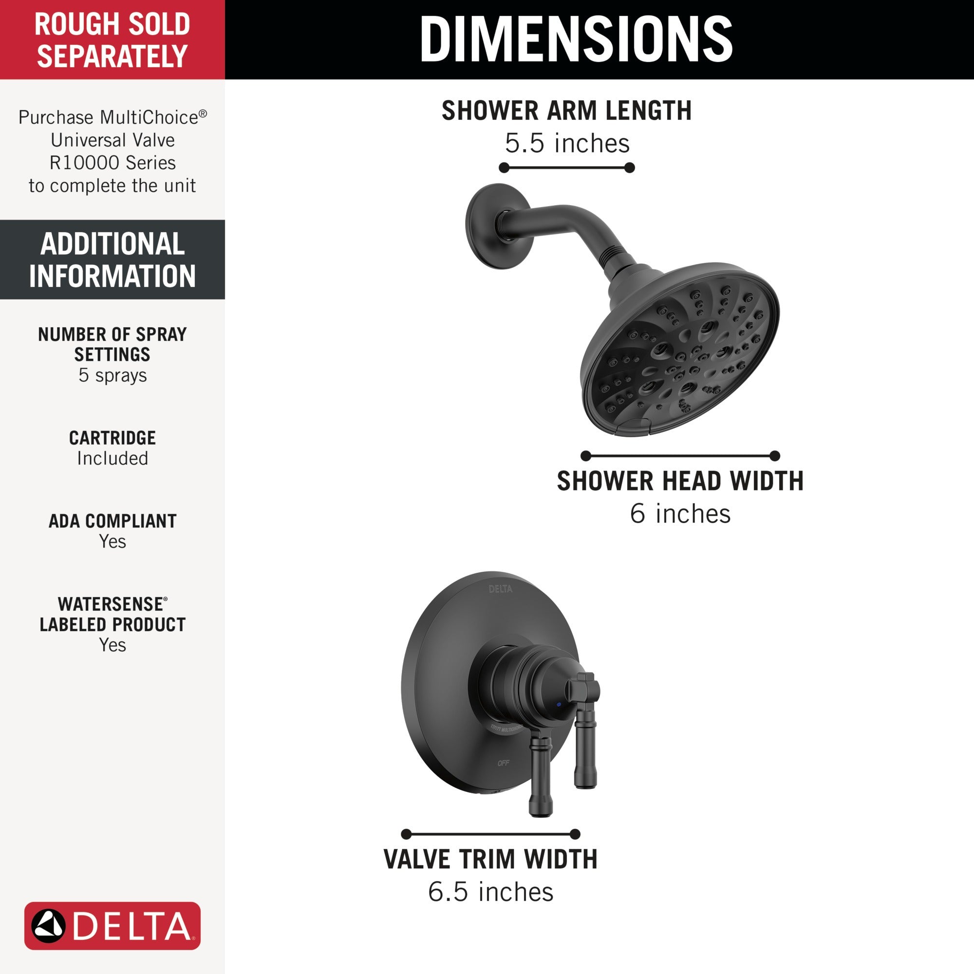 Delta Broderick® 17 Series Shower Trim