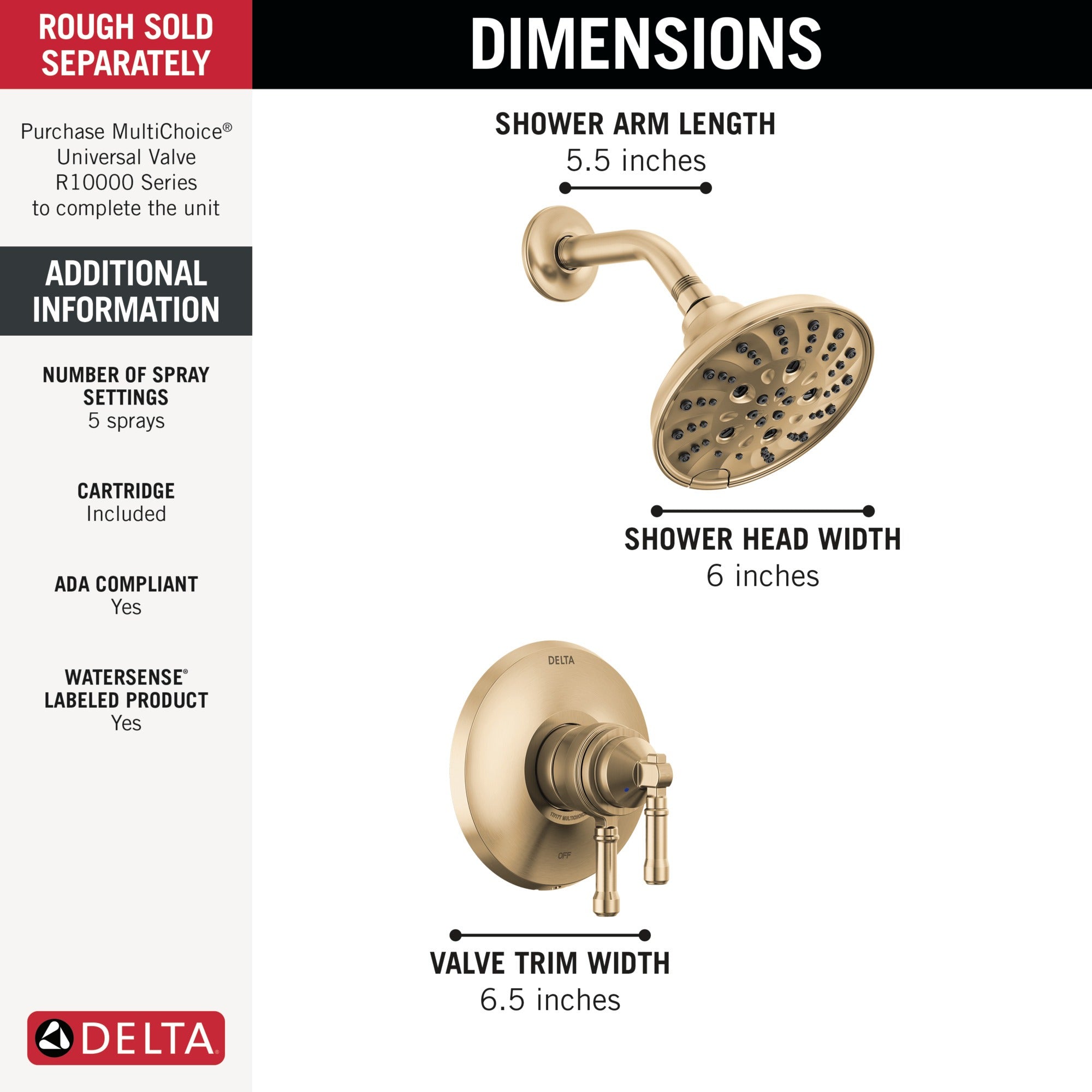 Delta Broderick® 17 Series Shower Trim