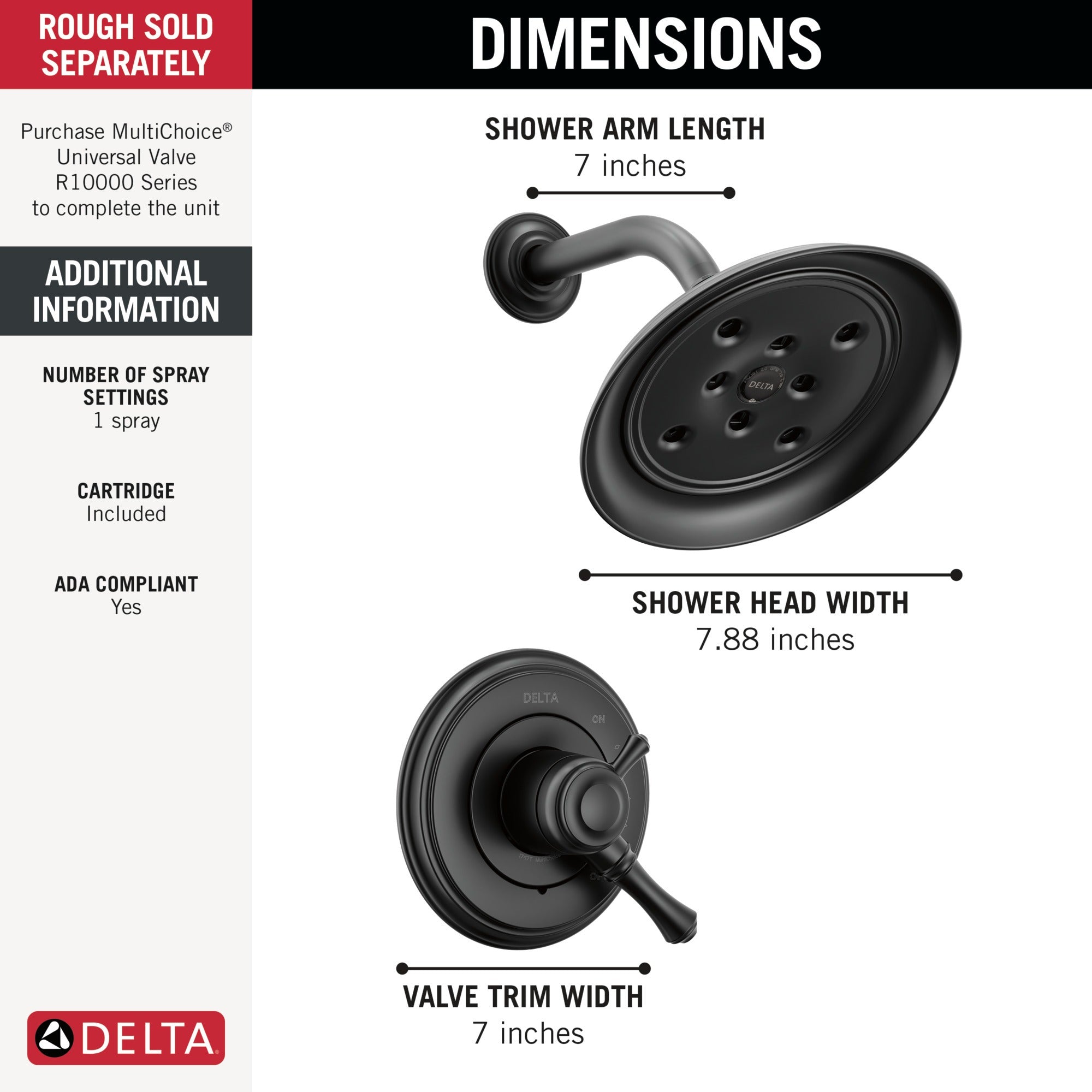 Delta Cassidy® 17 Series Shower Trim