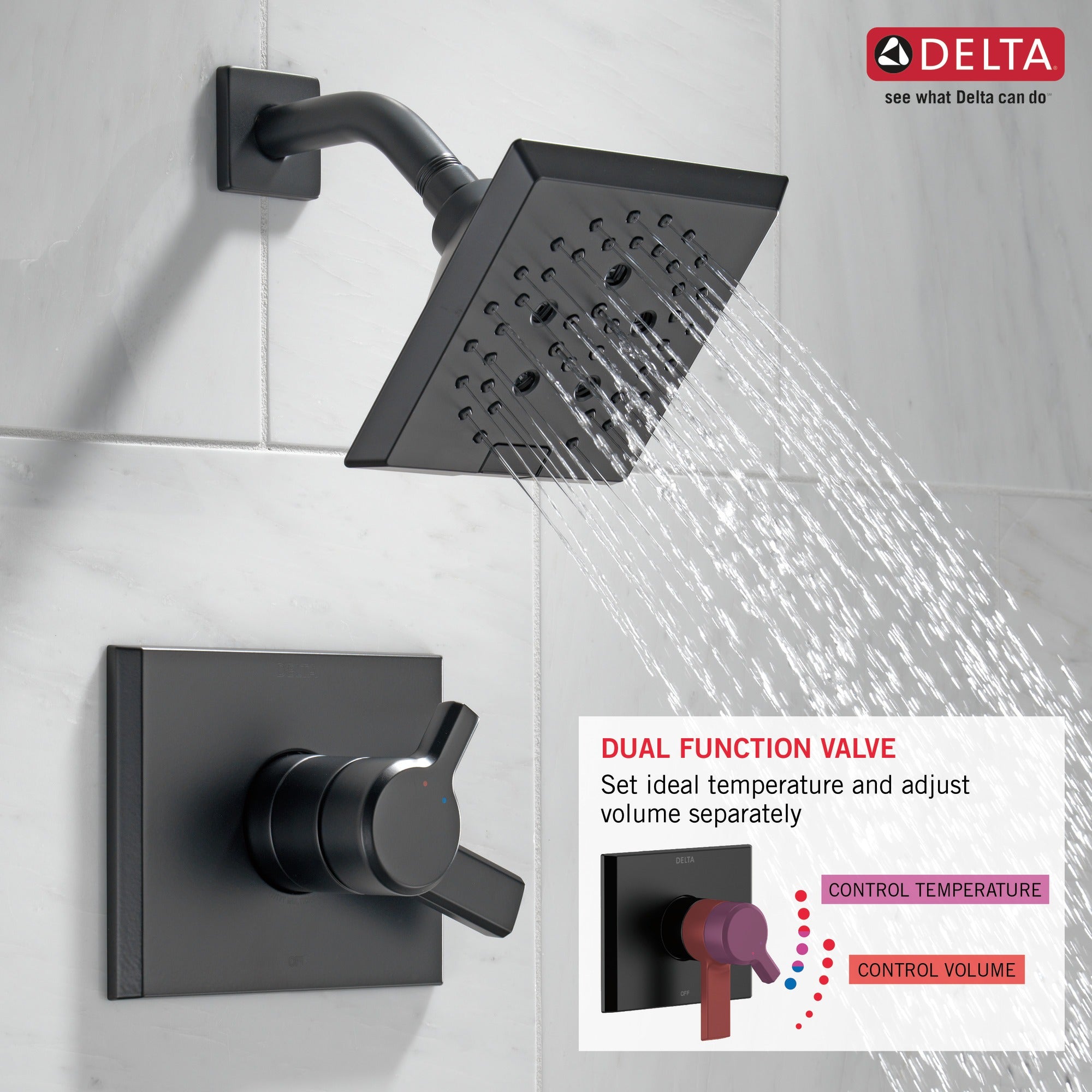 Delta Pivotal® Monitor® 17 Series H2OKinetic® Shower Trim
