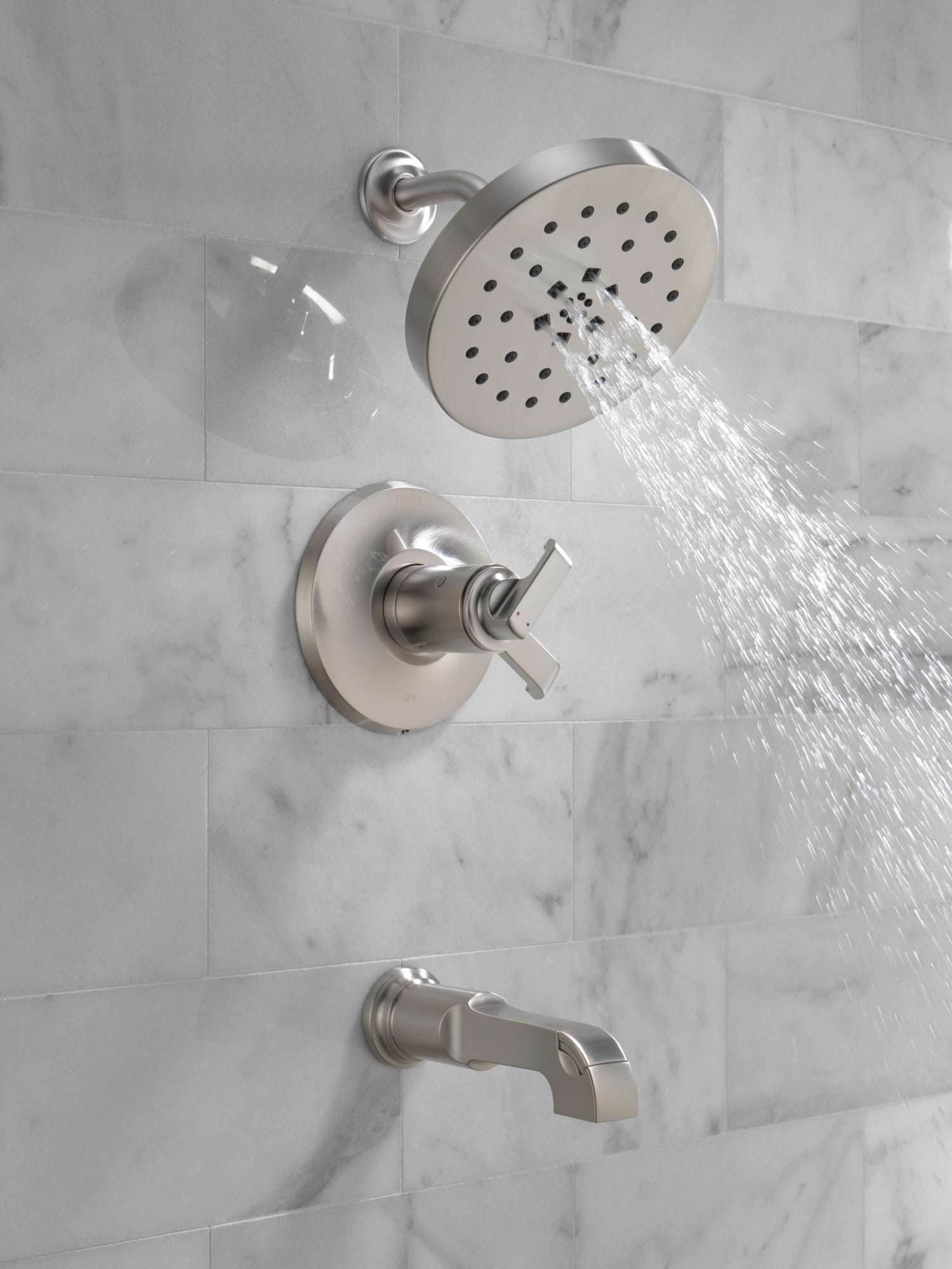 Delta Tetra™ 17T Series Tub Shower Trim
