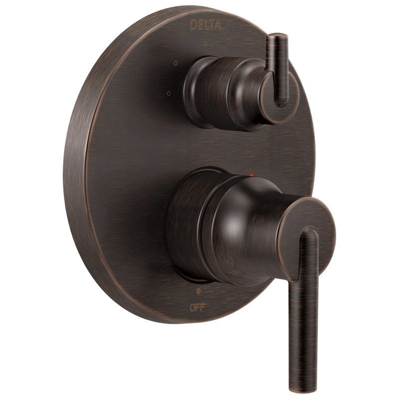Delta Trinsic® Contemporary Two Handle Monitor® 14 Series Valve Trim with 3-Setting Integrated Diverter