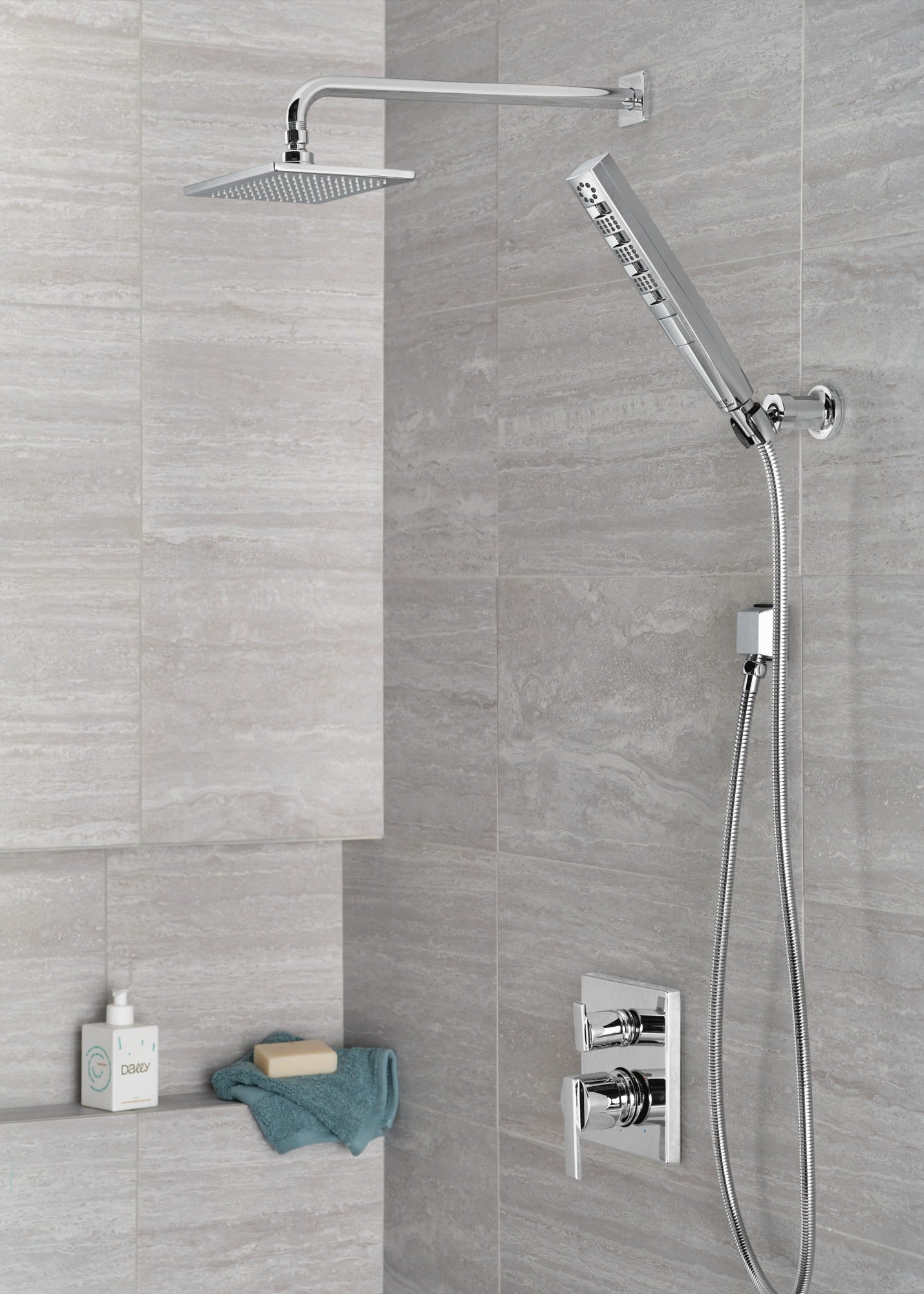 Delta Ara® Angular Modern Monitor® 14 Series Valve Trim with 3-Setting Integrated Diverter