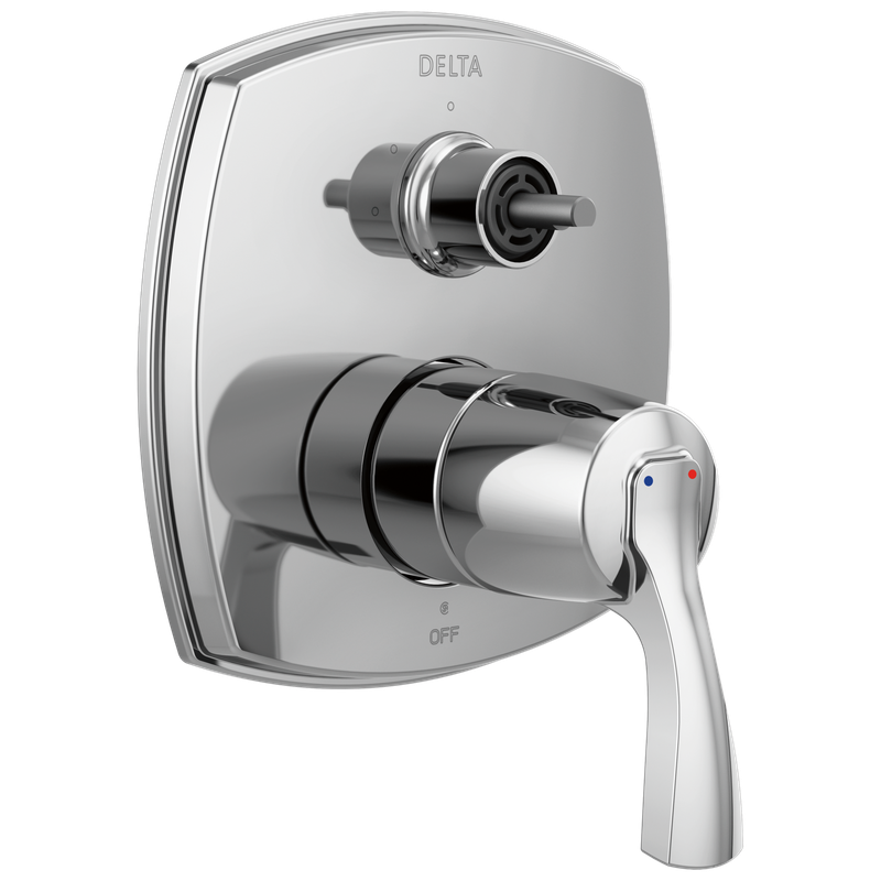 Delta Stryke® 14 Series Integrated Diverter Trim with Three Function Diverter Less Diverter Handle