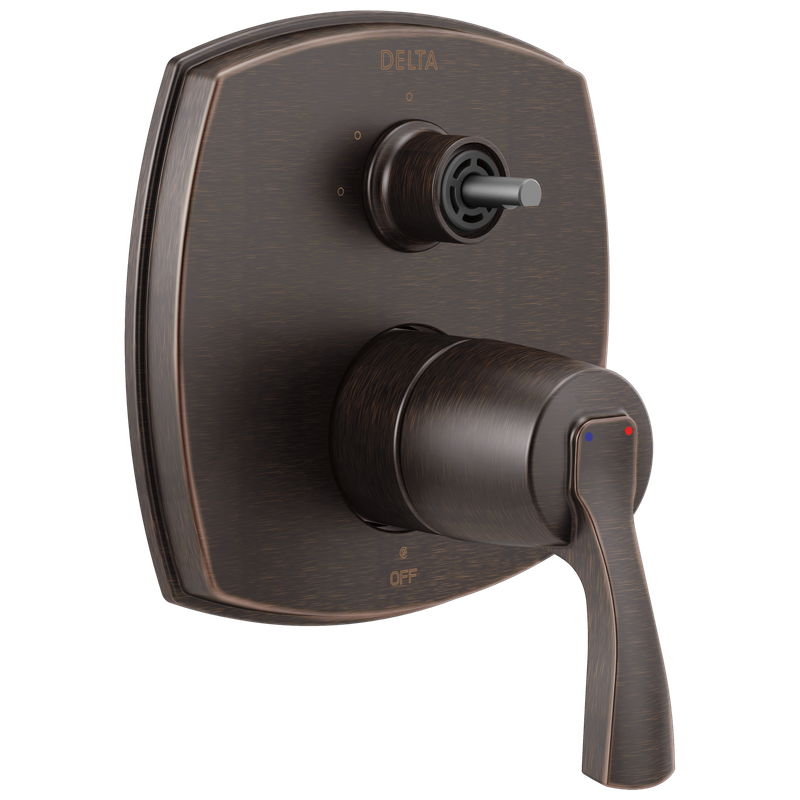 Delta Stryke® 14 Series Integrated Diverter Trim with Three Function Diverter Less Diverter Handle