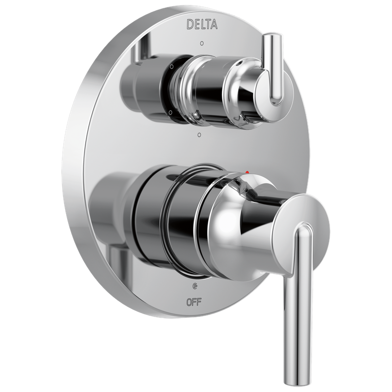 Delta Trinsic® Contemporary Two Handle Monitor® 14 Series Valve Trim with 6-Setting Integrated Diverter