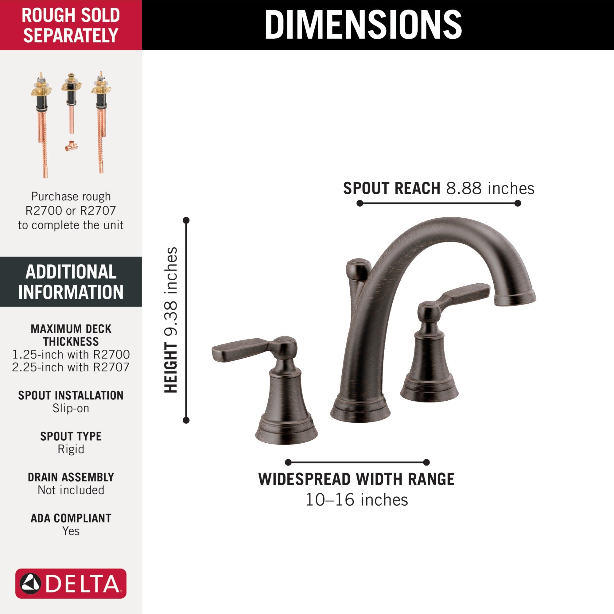 Delta Woodhurst™ Roman Tub Trim