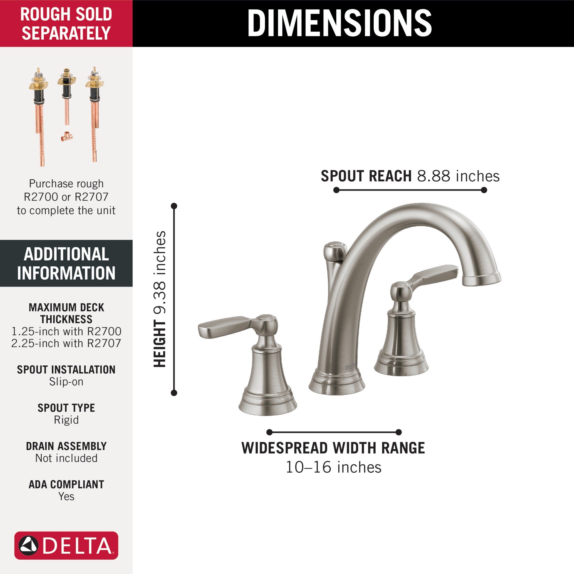 Delta Woodhurst™ Roman Tub Trim