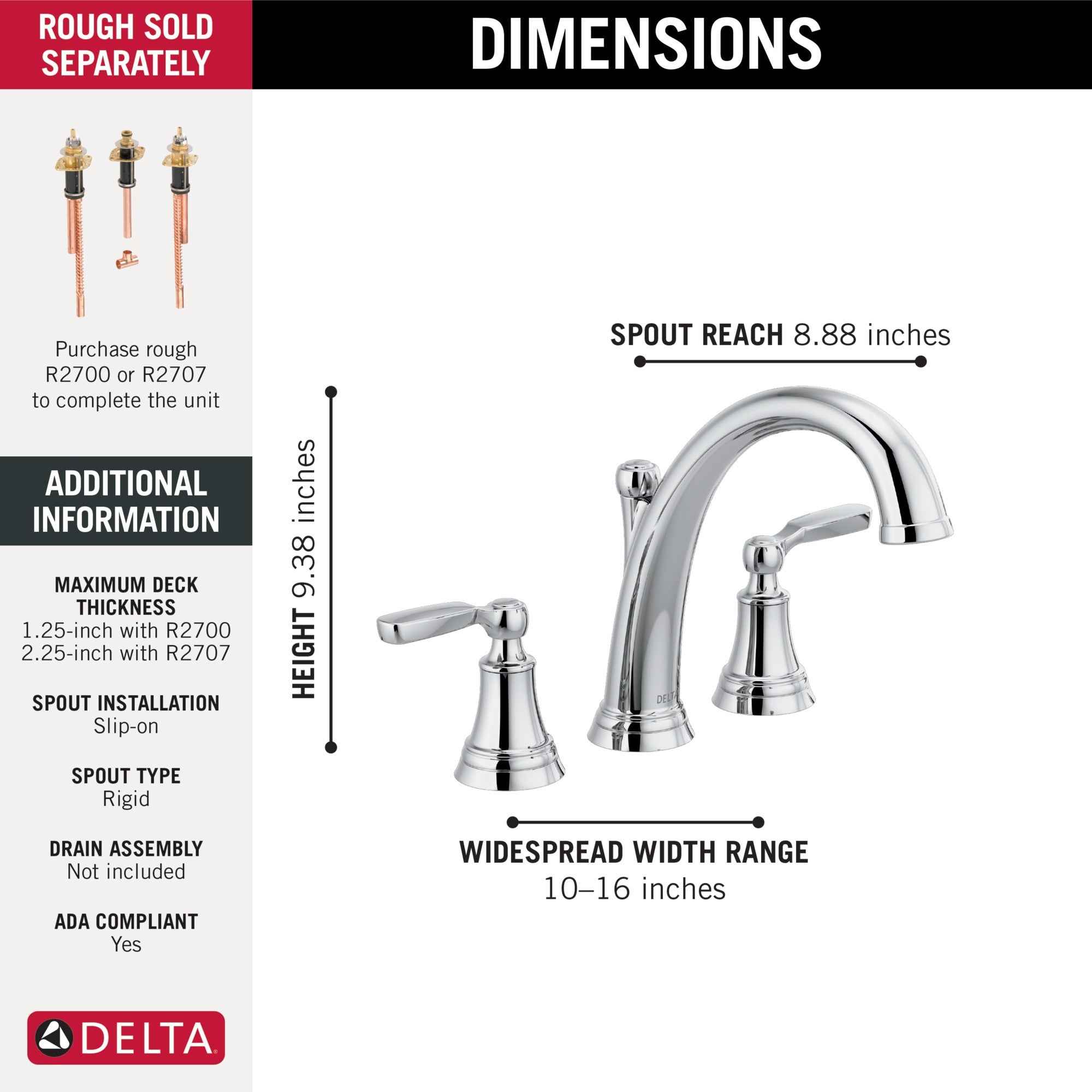 Delta Woodhurst™ Roman Tub Trim