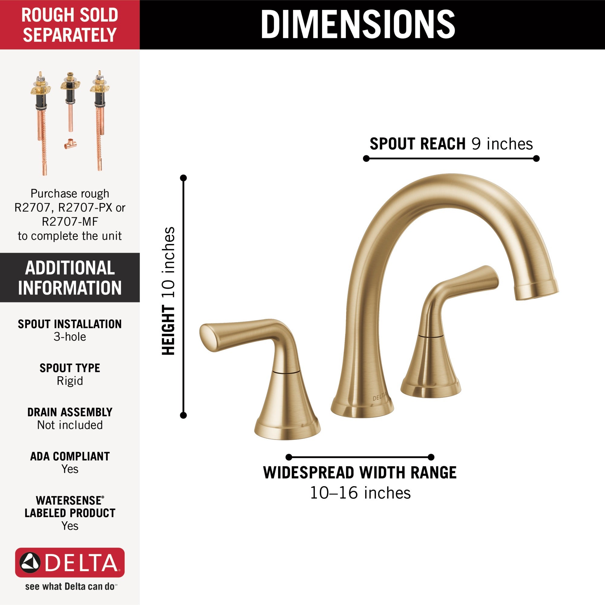 Delta Kayra® Roman Tub Trim