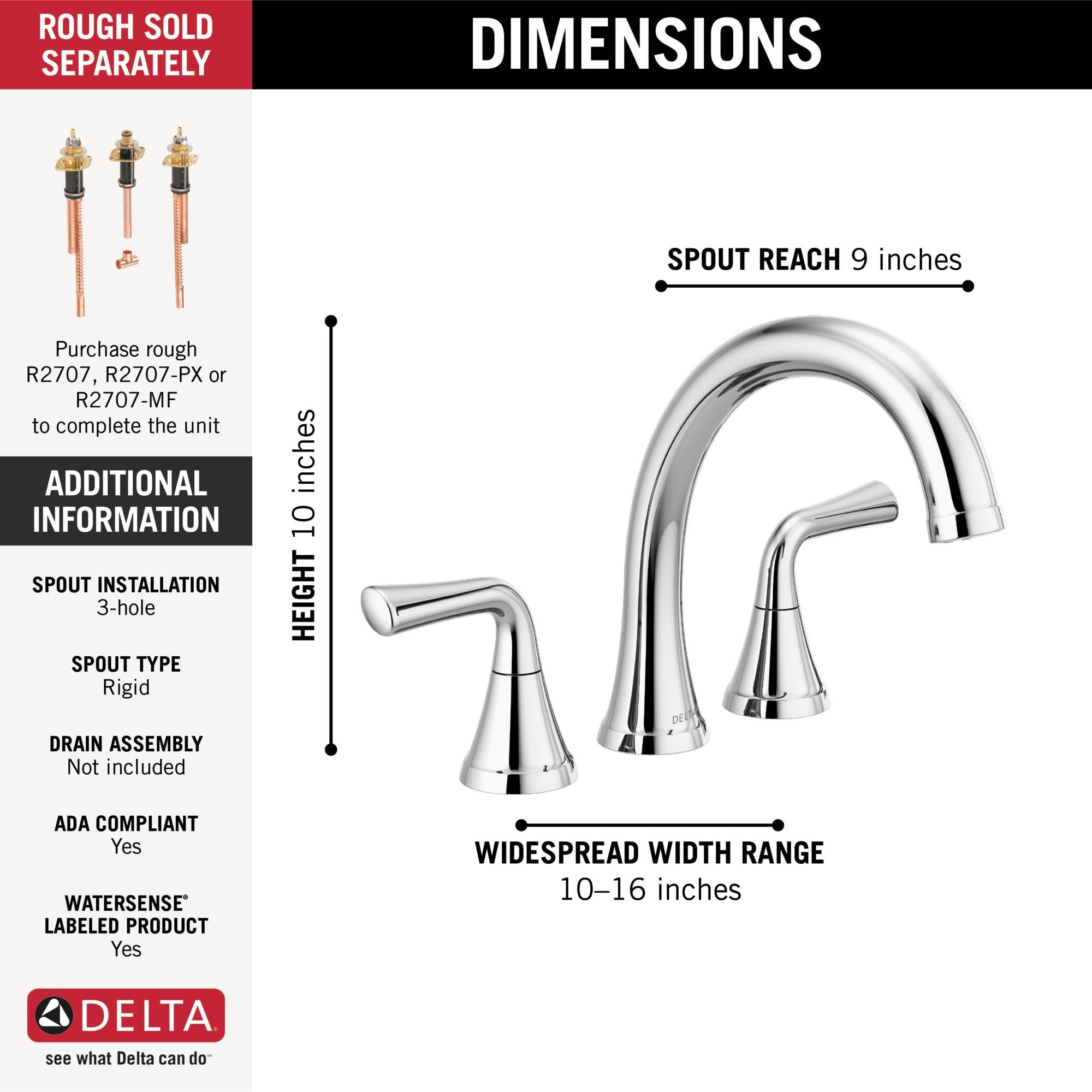 Delta Kayra® Roman Tub Trim