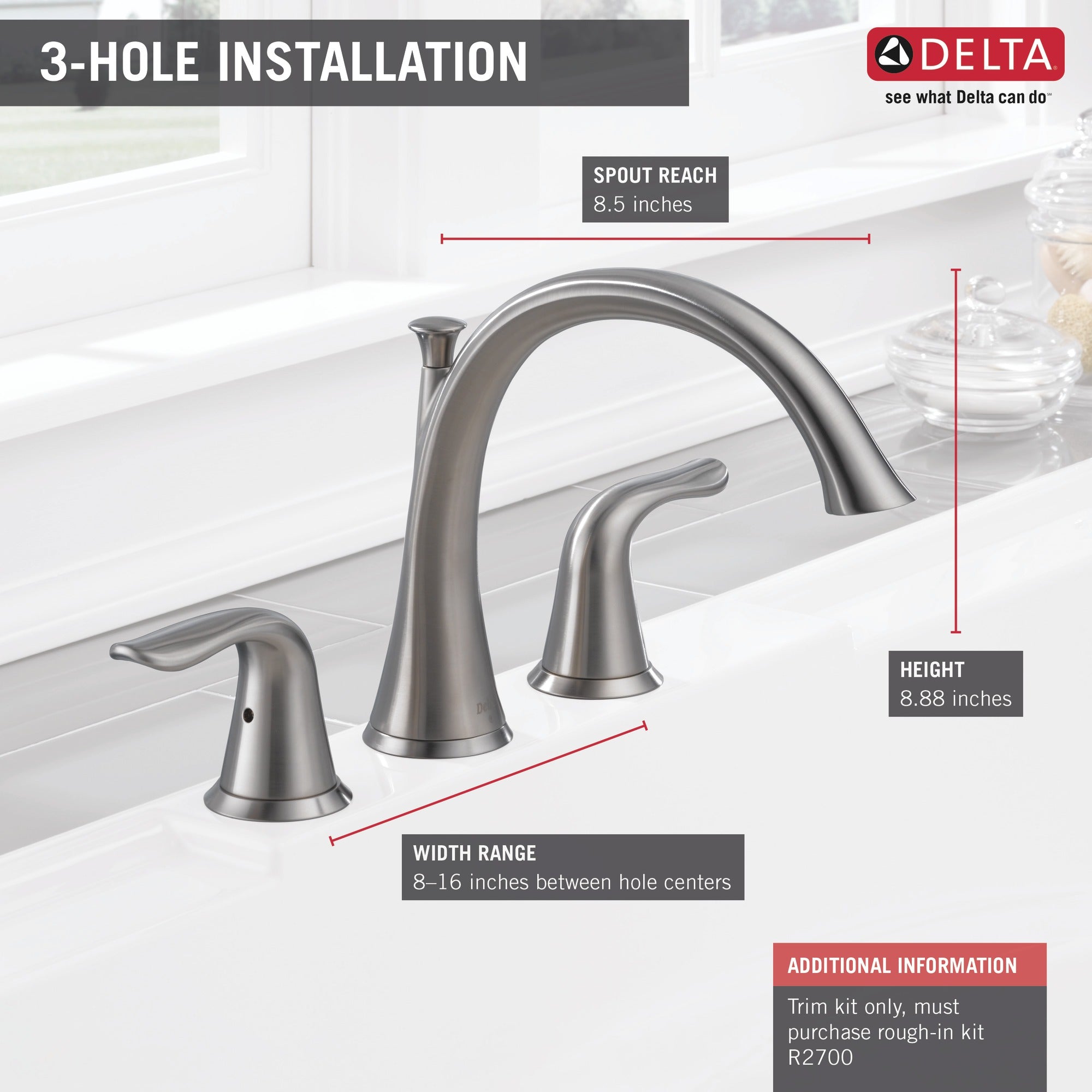 Delta Lahara® Roman Tub Trim