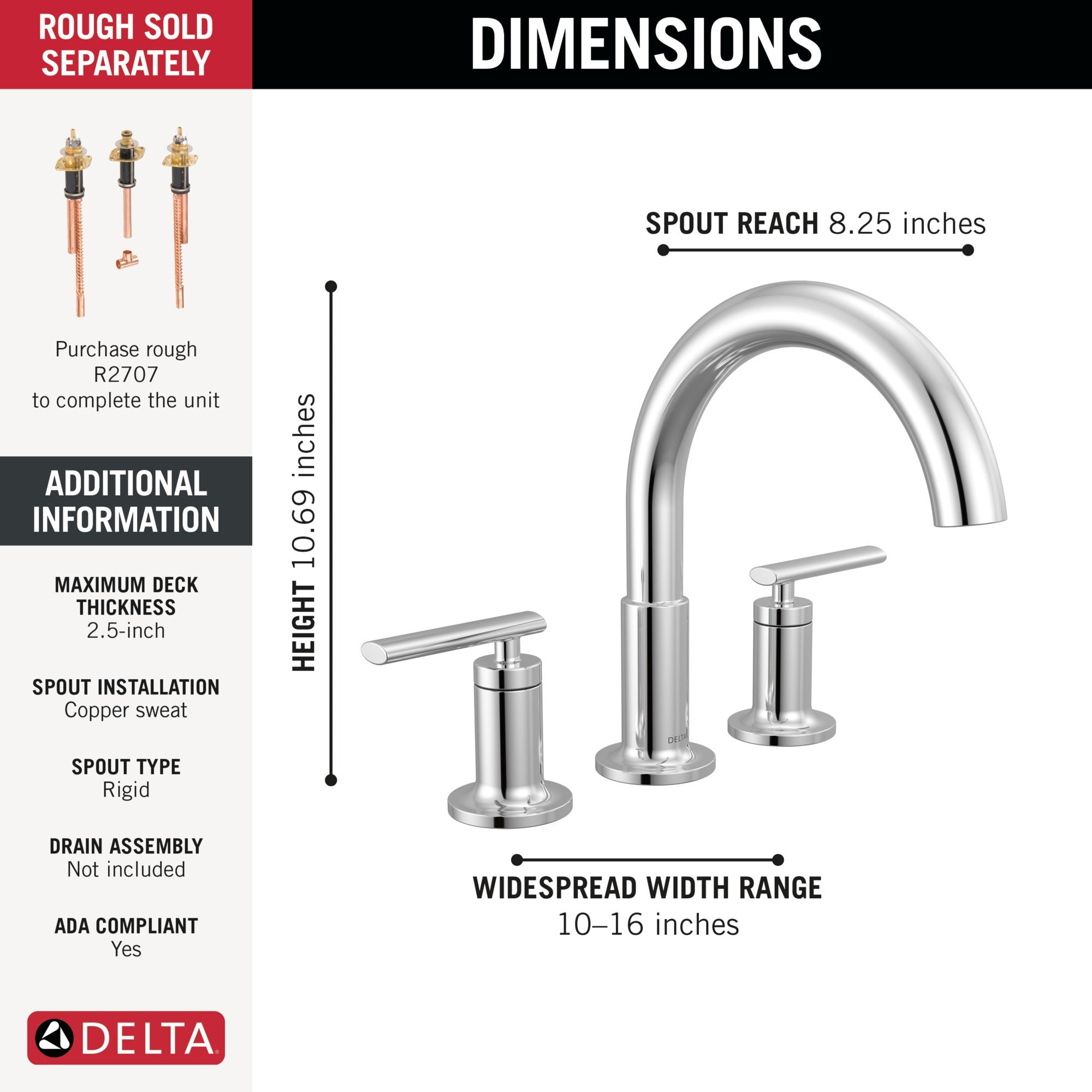 Delta Altado™ Roman Tub Trim