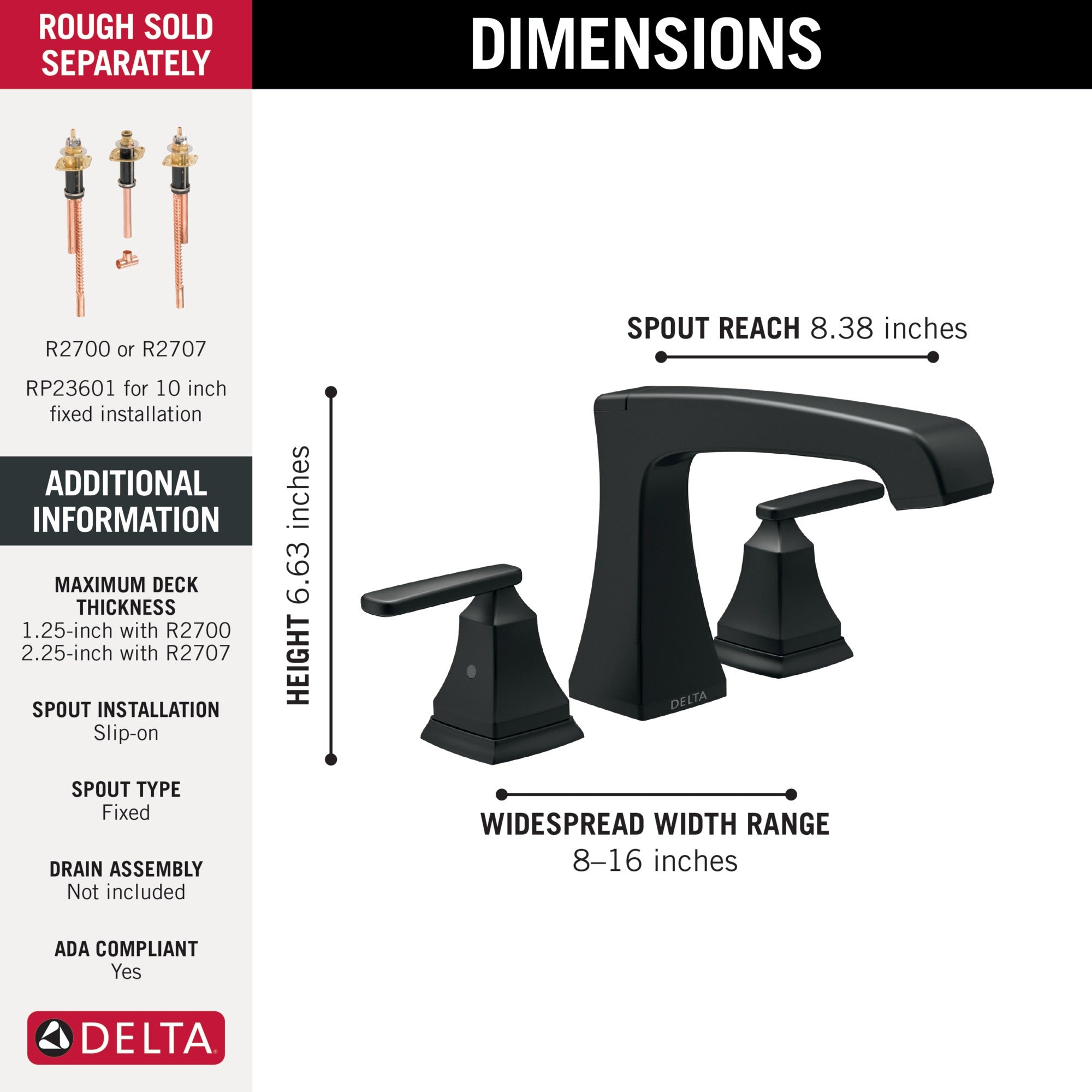 Delta Ashlyn® Roman Tub Trim